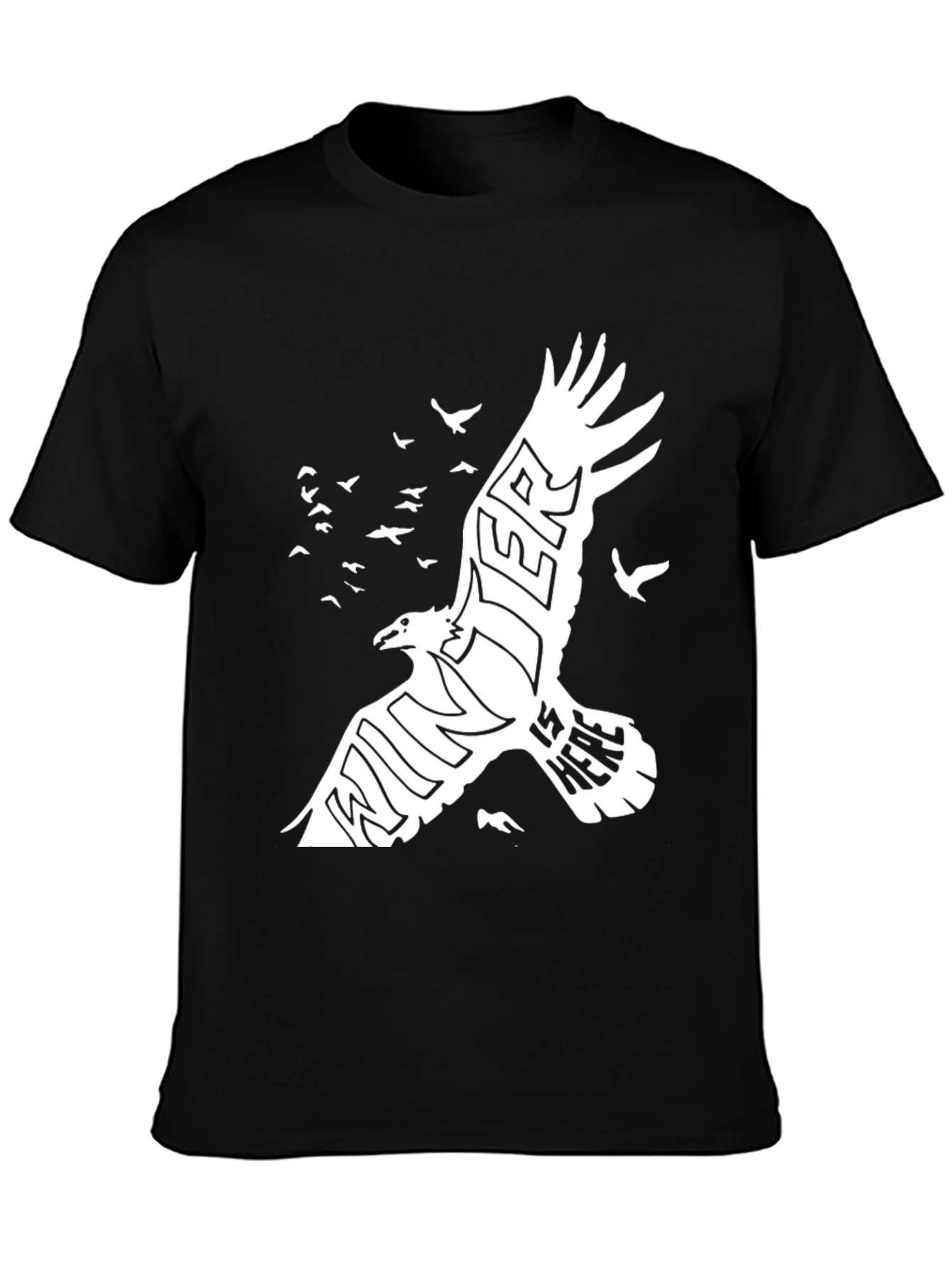 Winter is Here Graphic Black Tee
