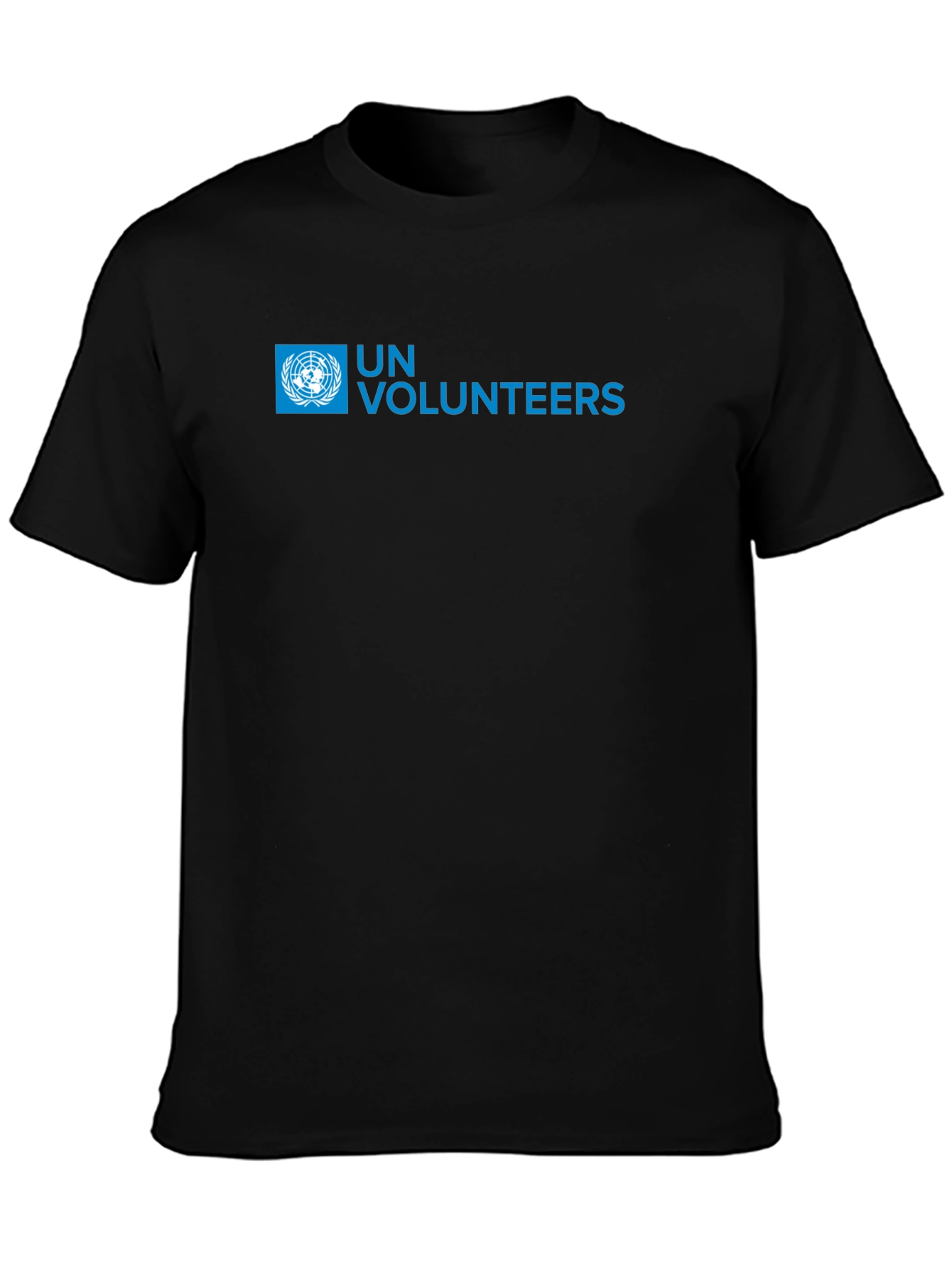 UN Volunteers T-Shirt - Black Crew Neck