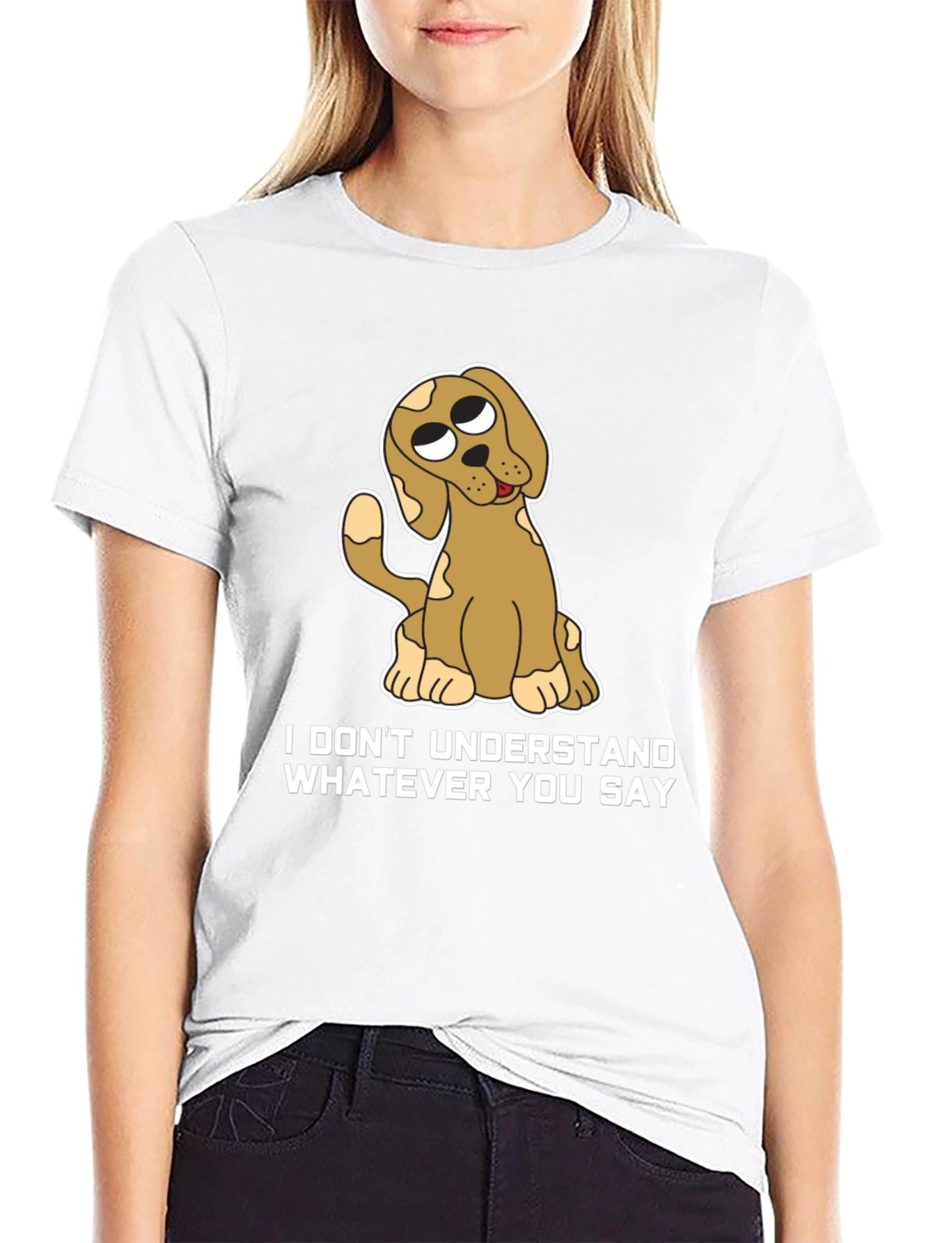 Funny Dog T-Shirt - I Dont Understand