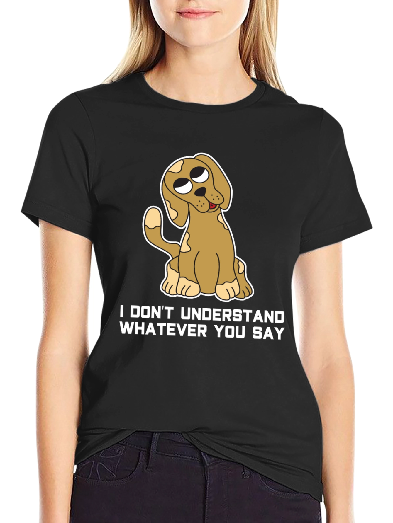 Funny Dog T-Shirt - I Dont Understand