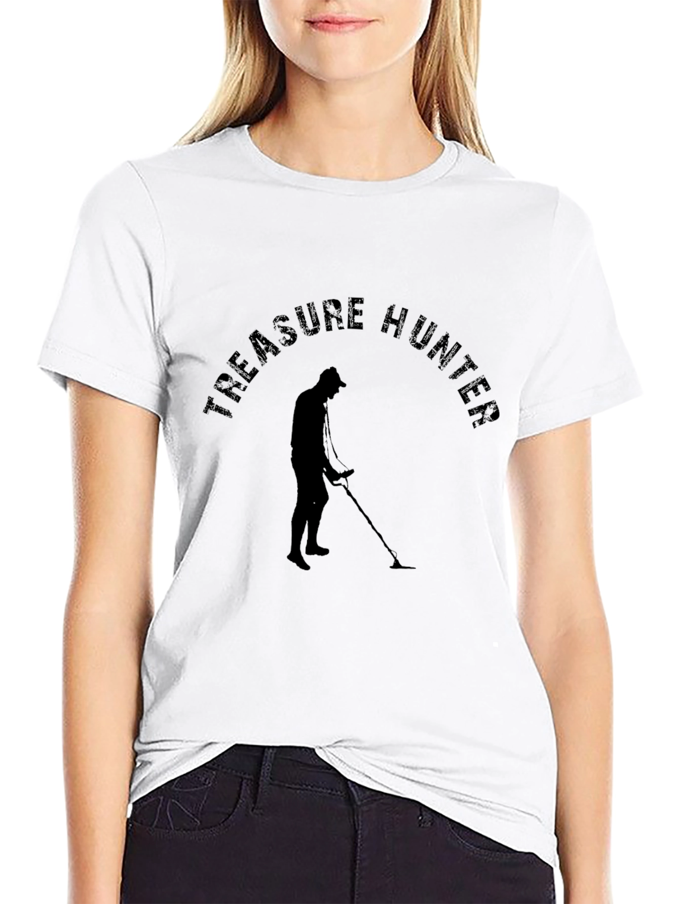Treasure Hunter Graphic T-Shirt - Black