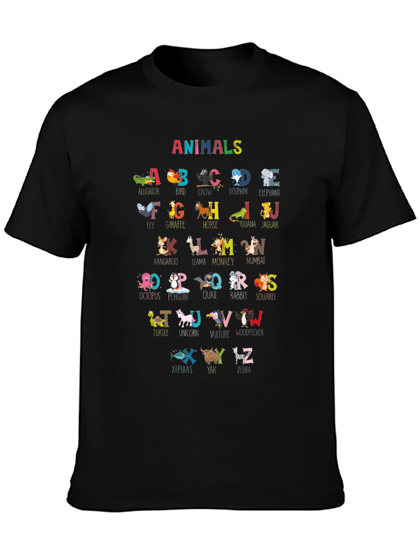 Animal Alphabet Kids T-Shirt
