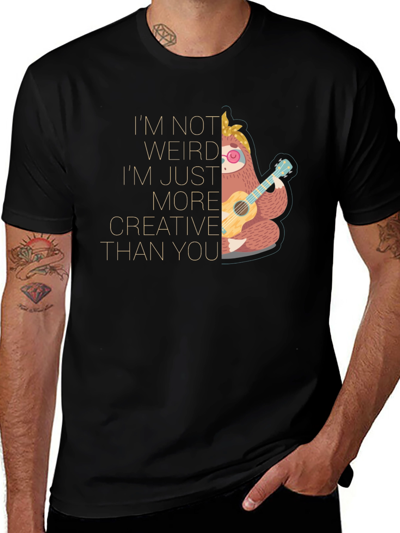 Creative Sloth T-Shirt - Unique Graphic Tee
