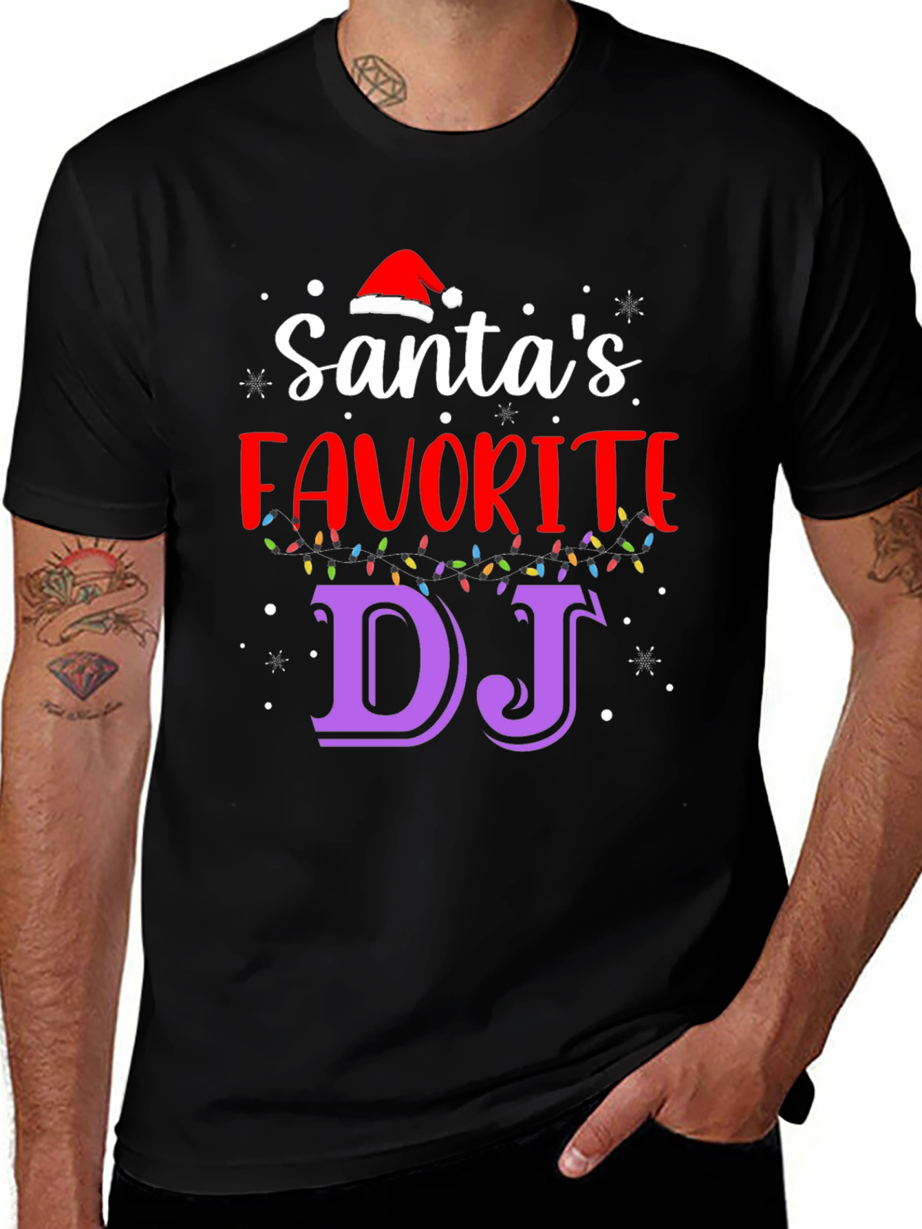 Santas Favorite DJ T-Shirt