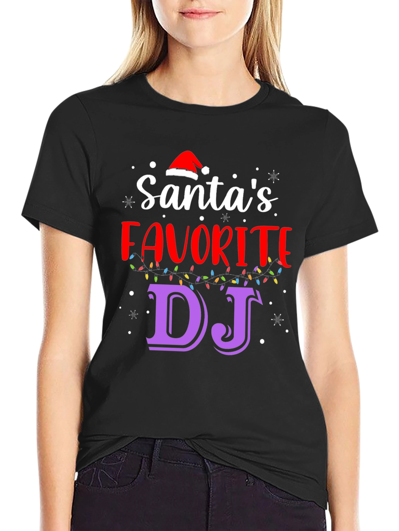 Santas Favorite DJ T-Shirt