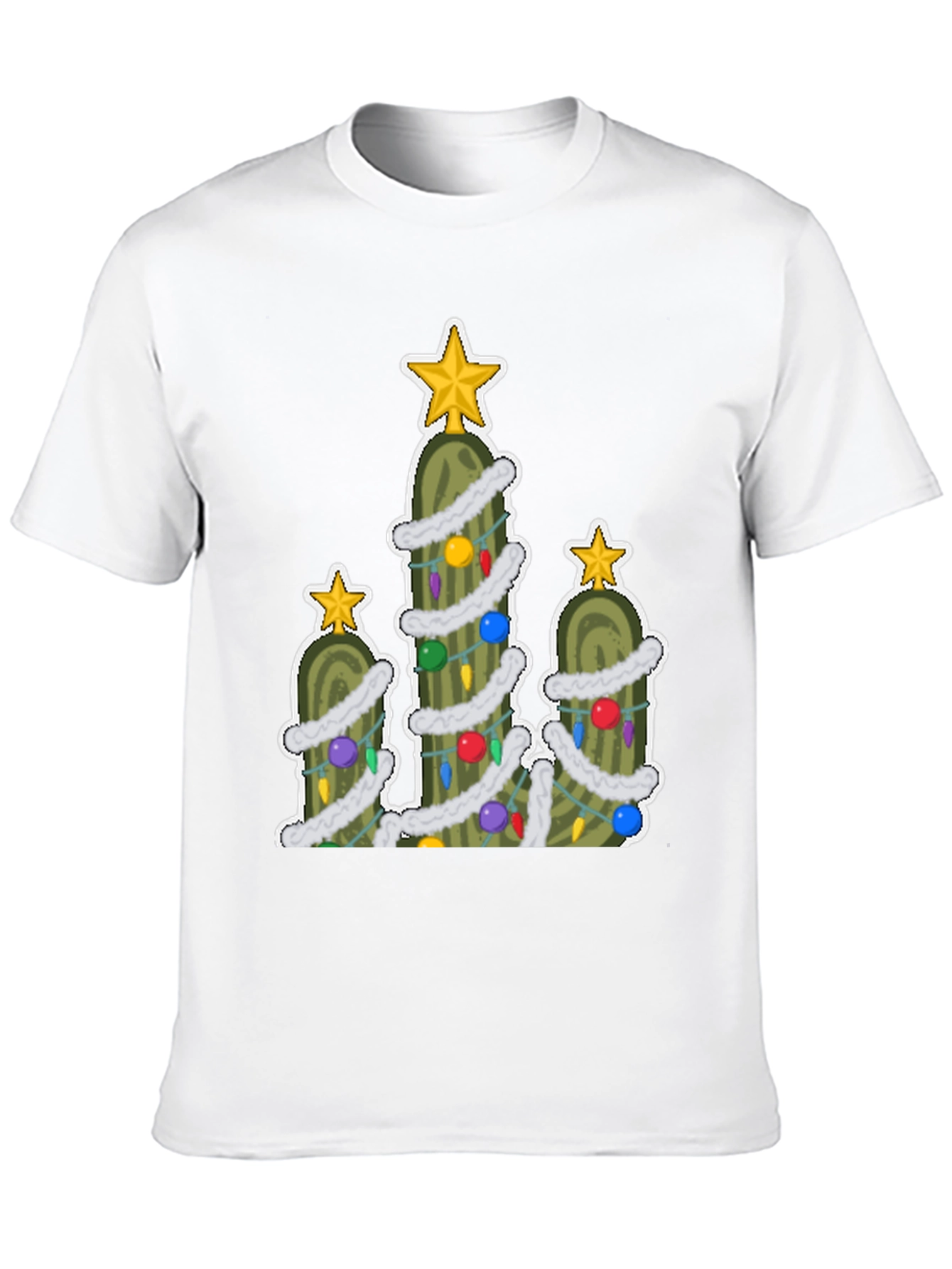Pickle Christmas Tree T-Shirt - Holiday Fun!