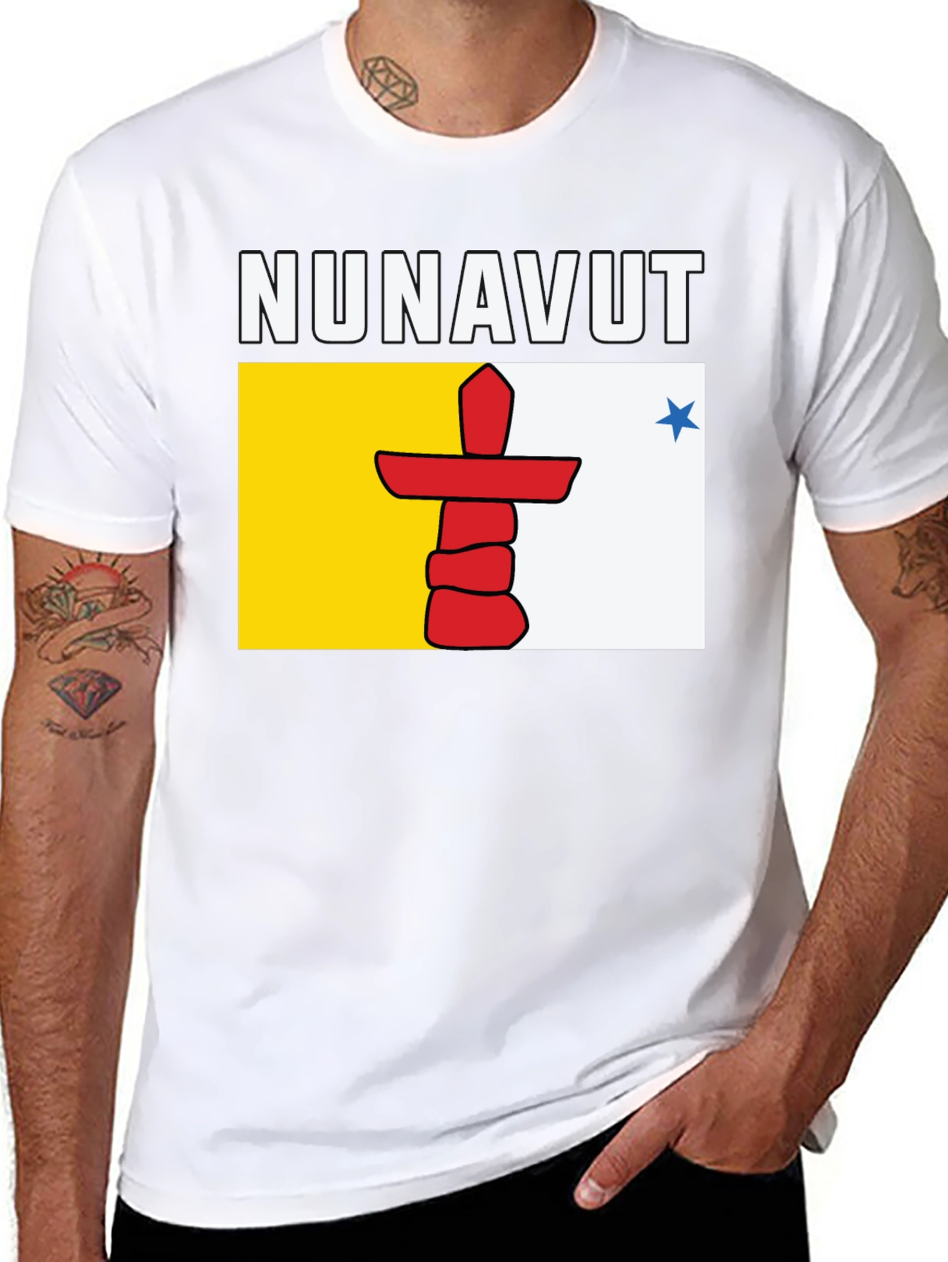Nunavut Flag T-Shirt - Stylish Graphic Tee