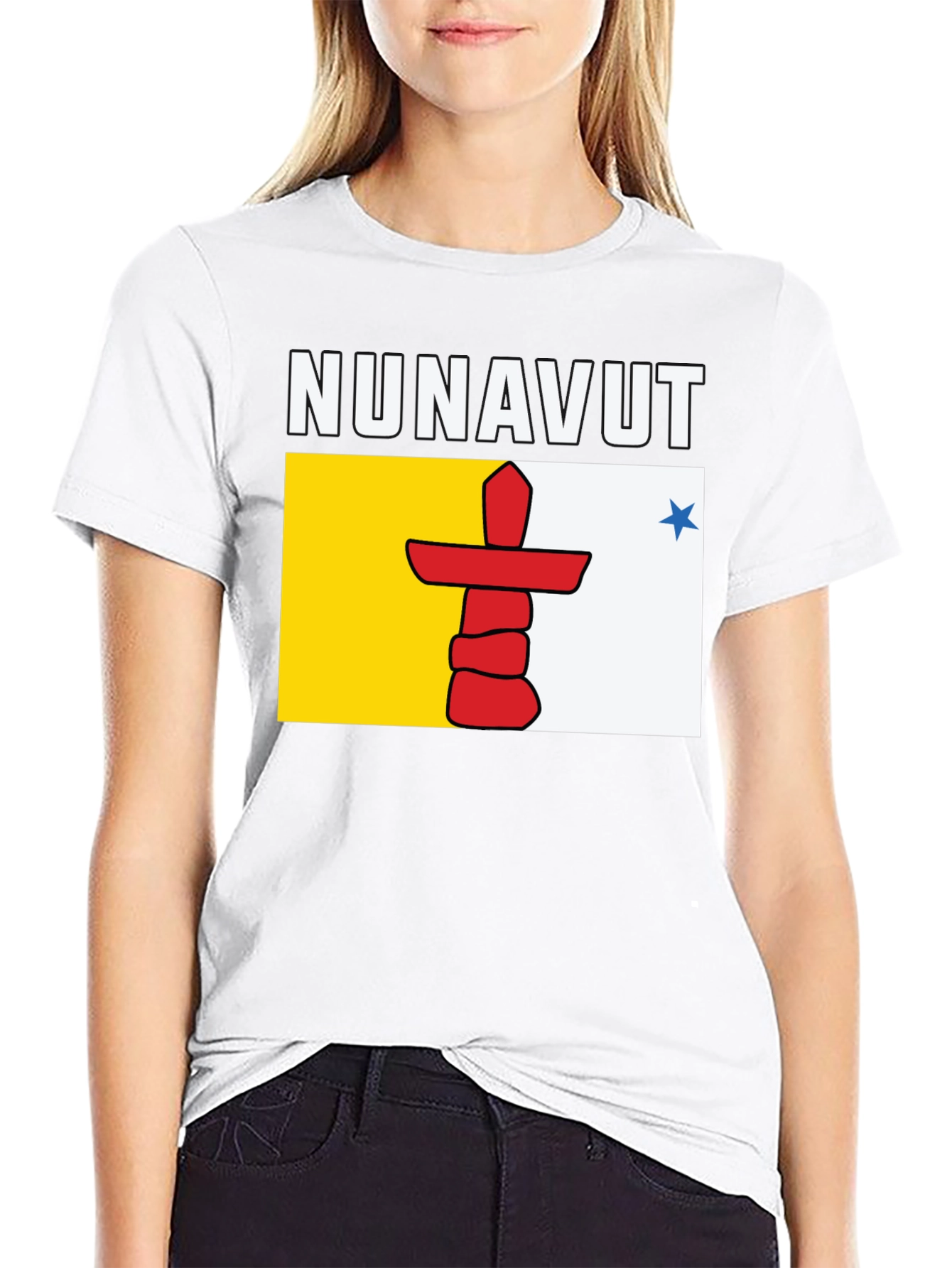 Nunavut Flag T-Shirt - Stylish Graphic Tee