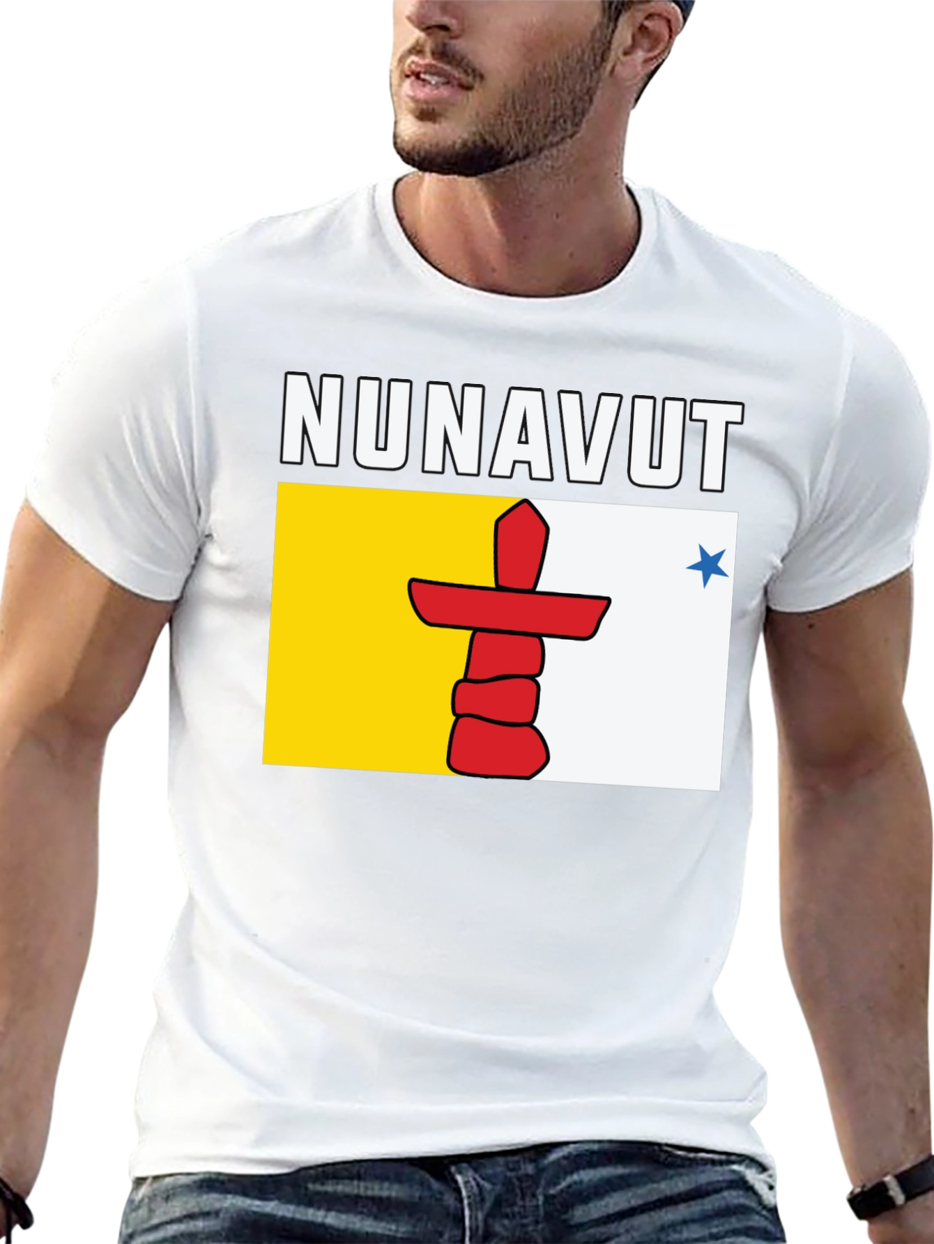 Nunavut Flag T-Shirt - Stylish Graphic Tee