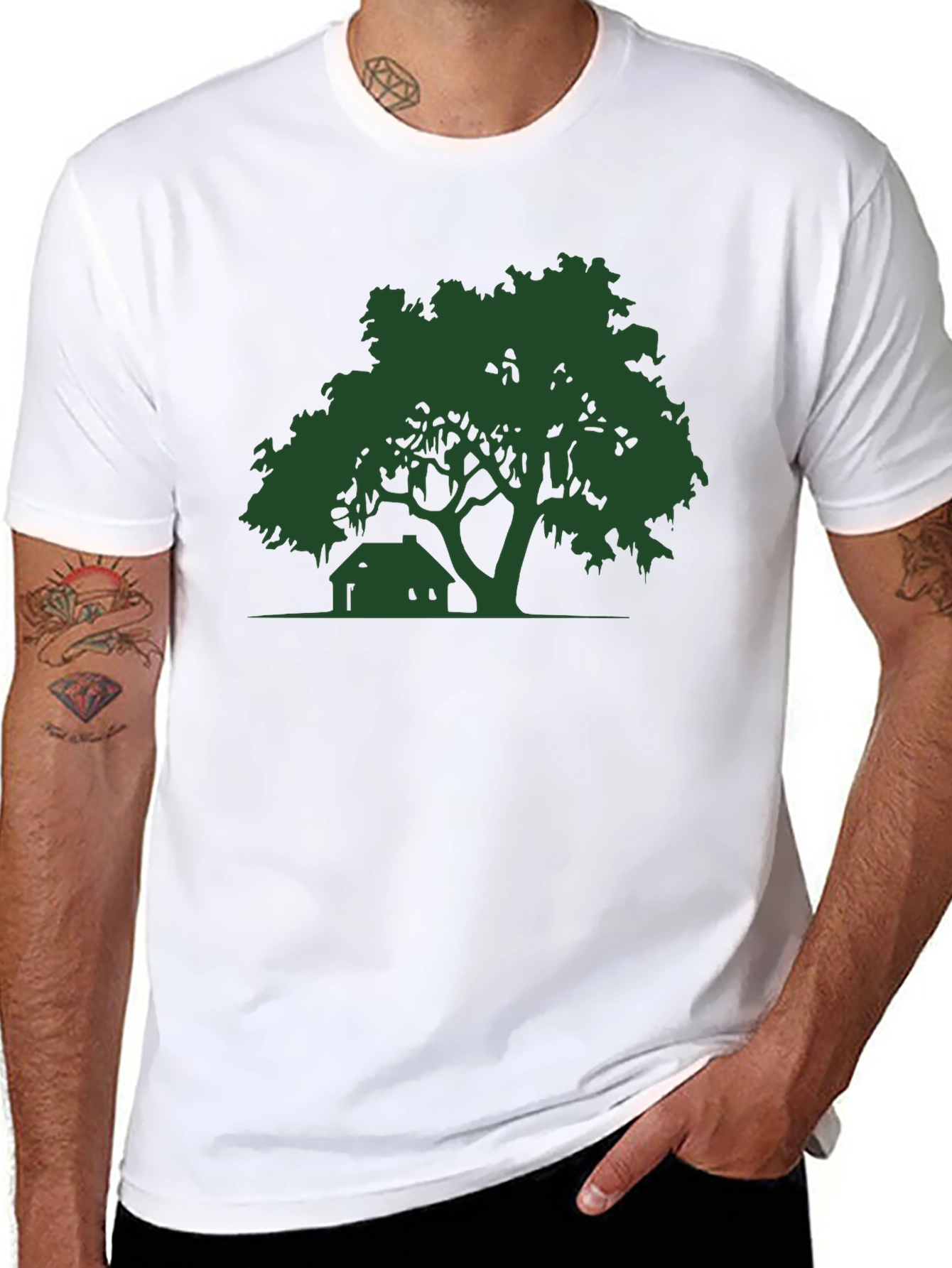 Nature Silhouette Black T-Shirt