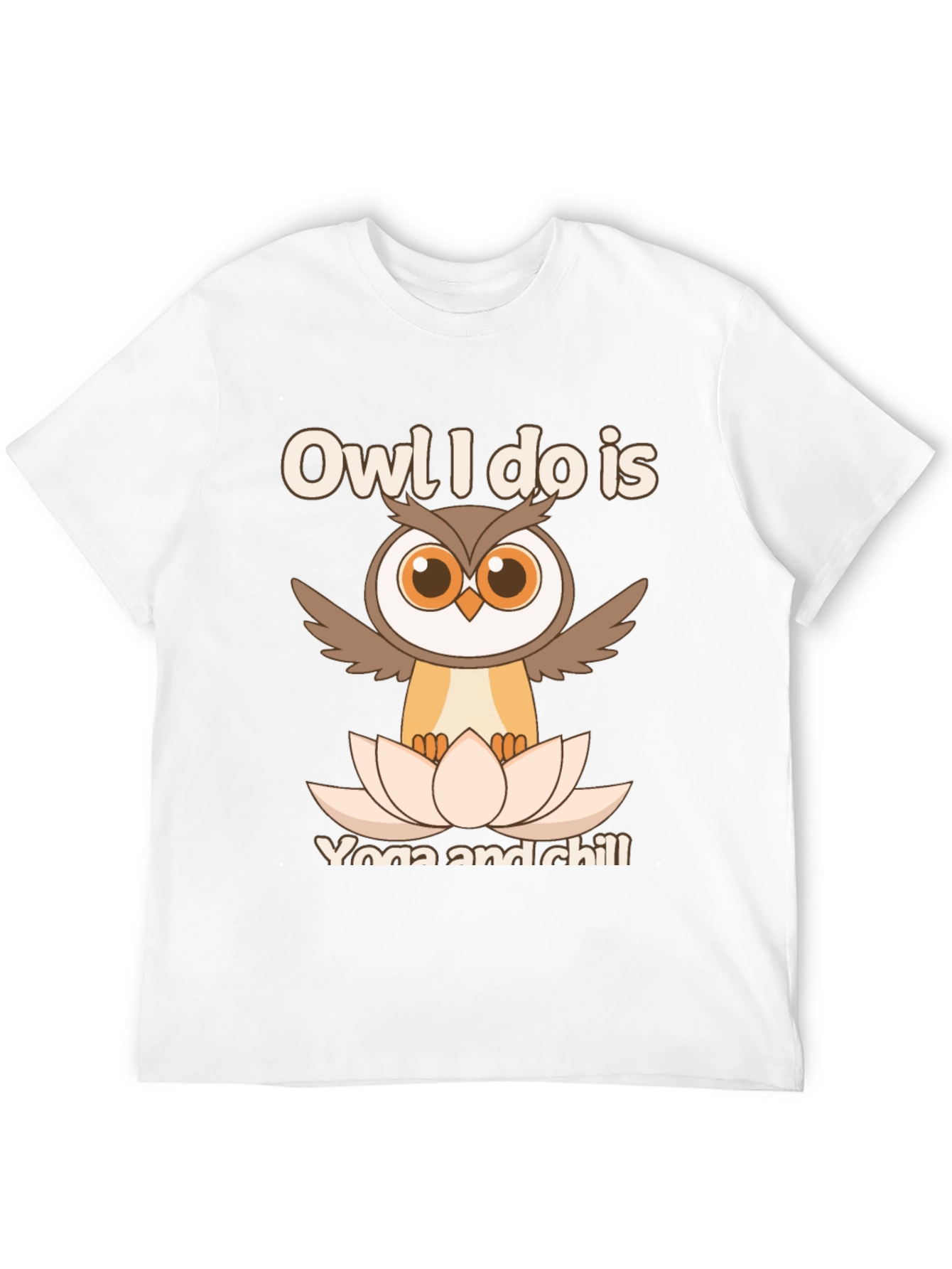 Owl Yoga & Chill Graphic T-Shirt