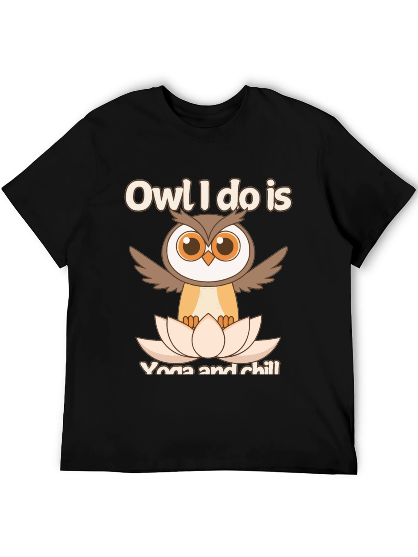 Owl Yoga & Chill Graphic T-Shirt