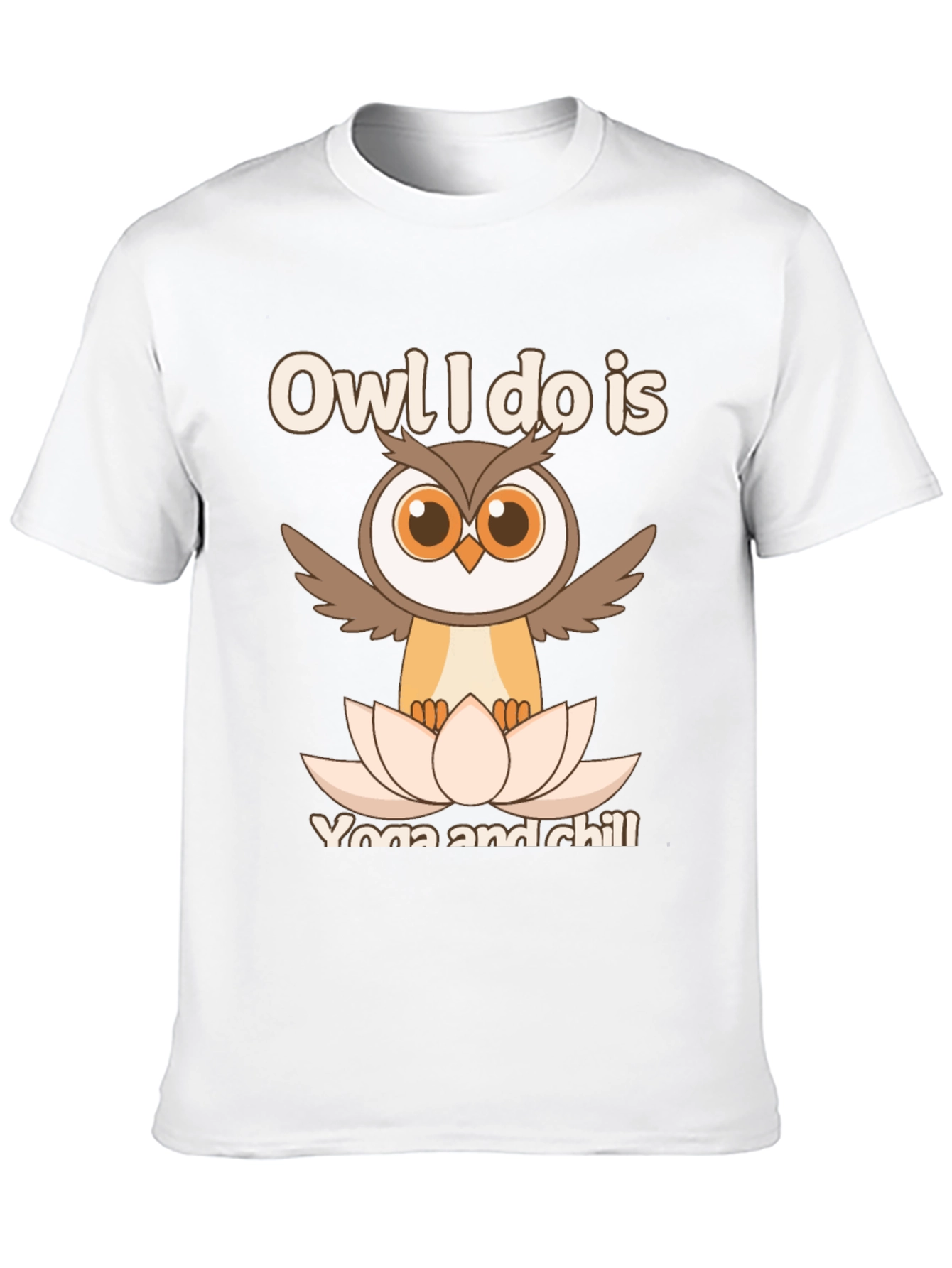 Owl Yoga & Chill Graphic T-Shirt
