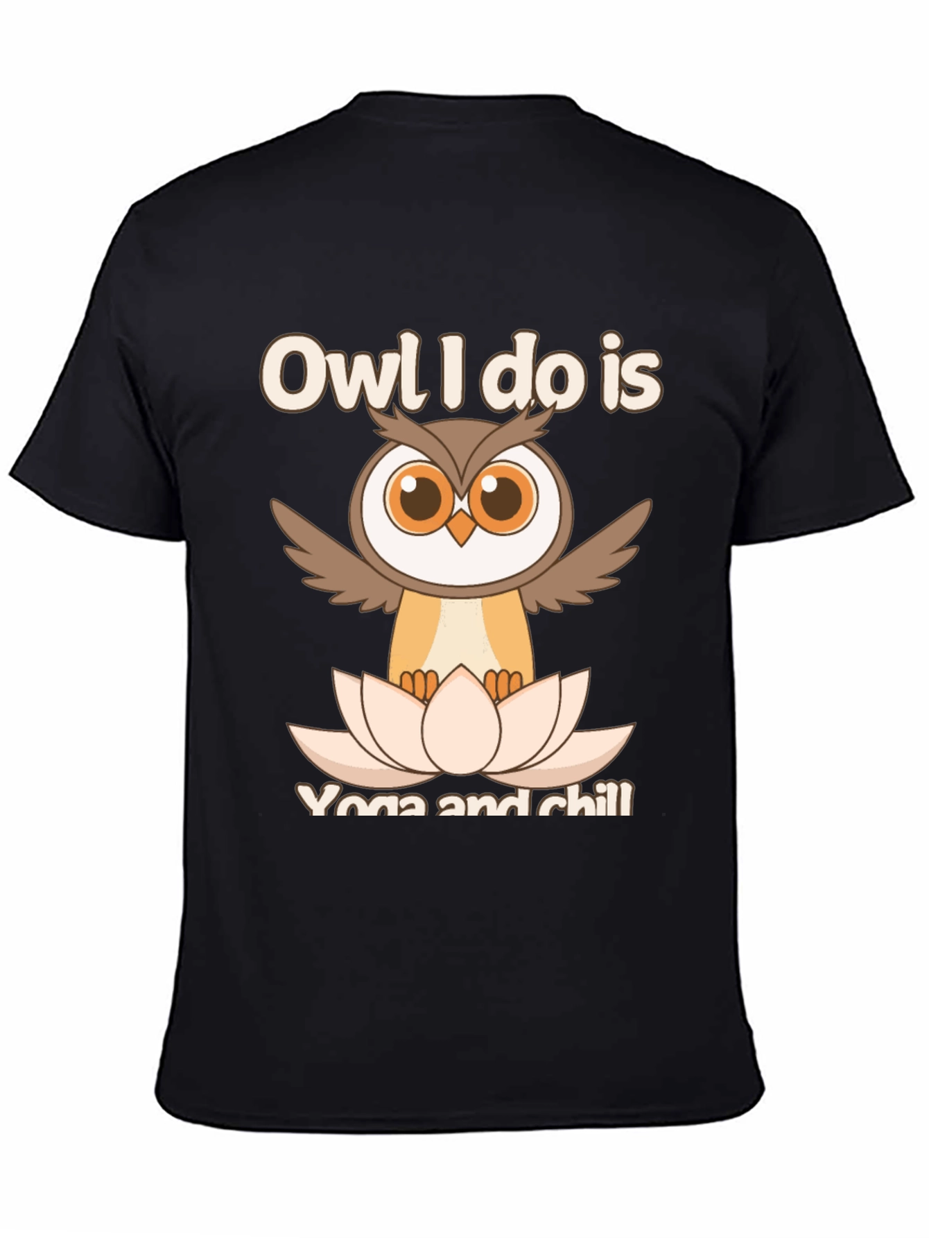 Owl Yoga & Chill Graphic T-Shirt