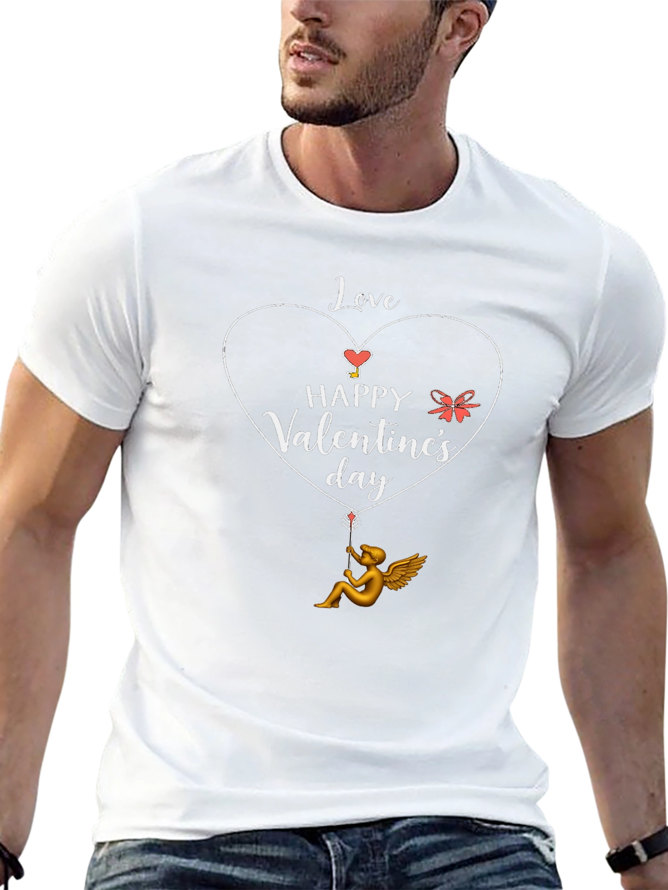 Happy Valentines Day T-Shirt Cupid Love Design