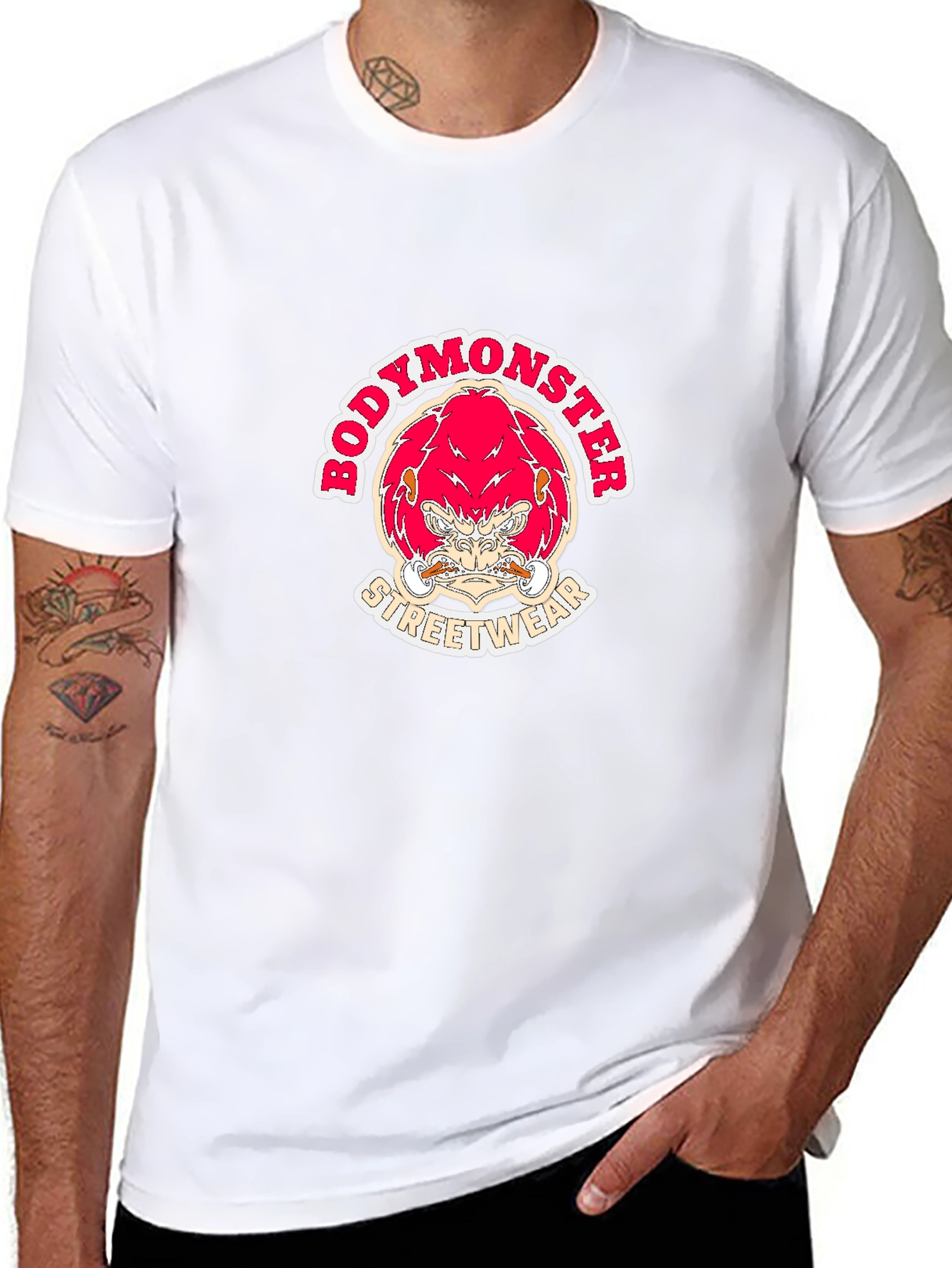 BodyMonster Streetwear Graphic Tee - Black