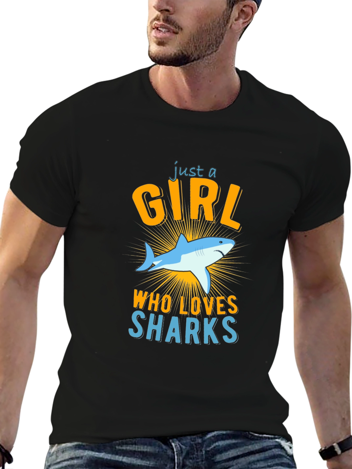 Just A Girl Who Loves Sharks T-Shirt
