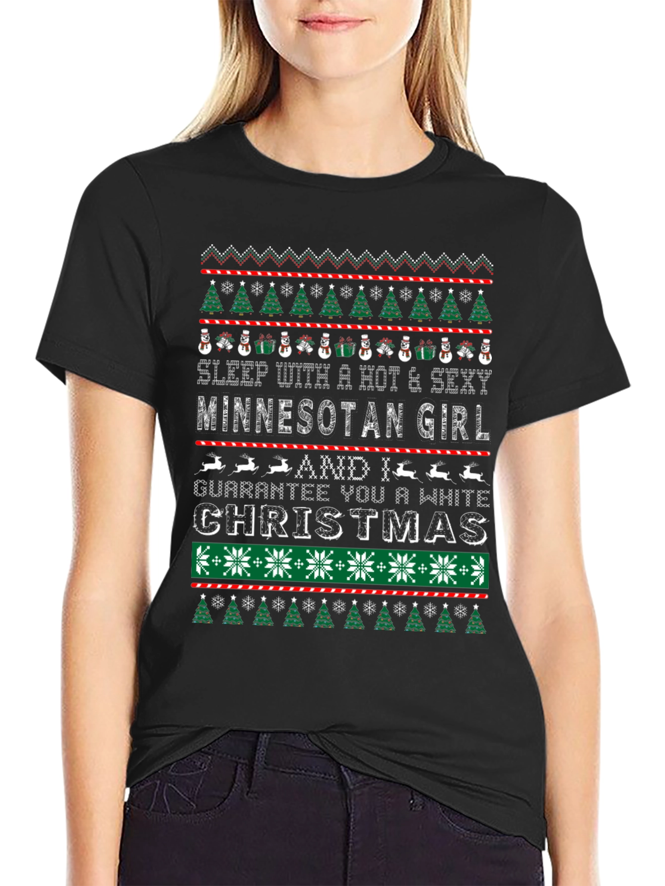 Minnesota Girl Christmas Graphic Tee