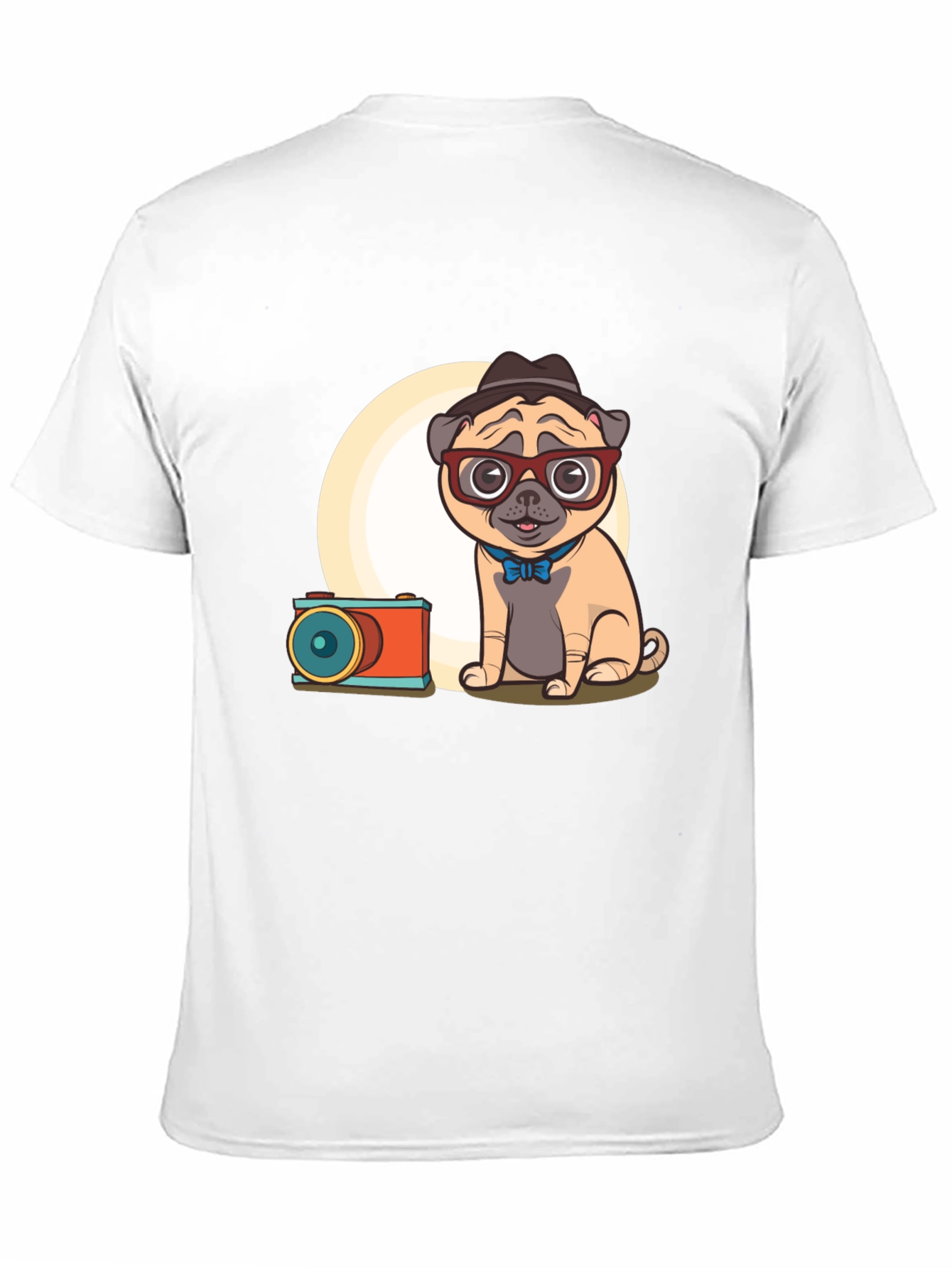 Pug Photographer Graphic T-Shirt - Unisex Cute Design