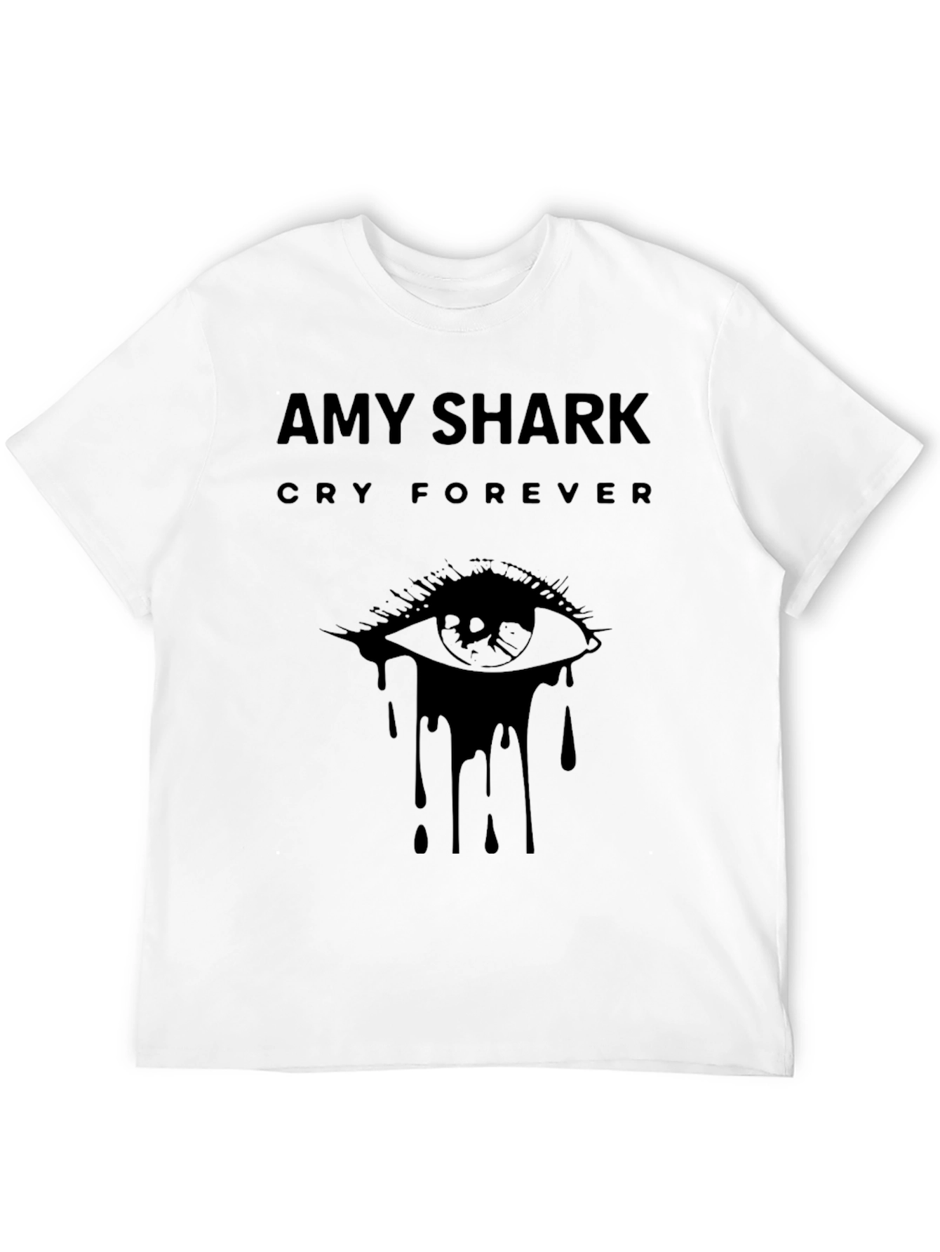 Amy Shark Cry Forever Black Graphic T-Shirt