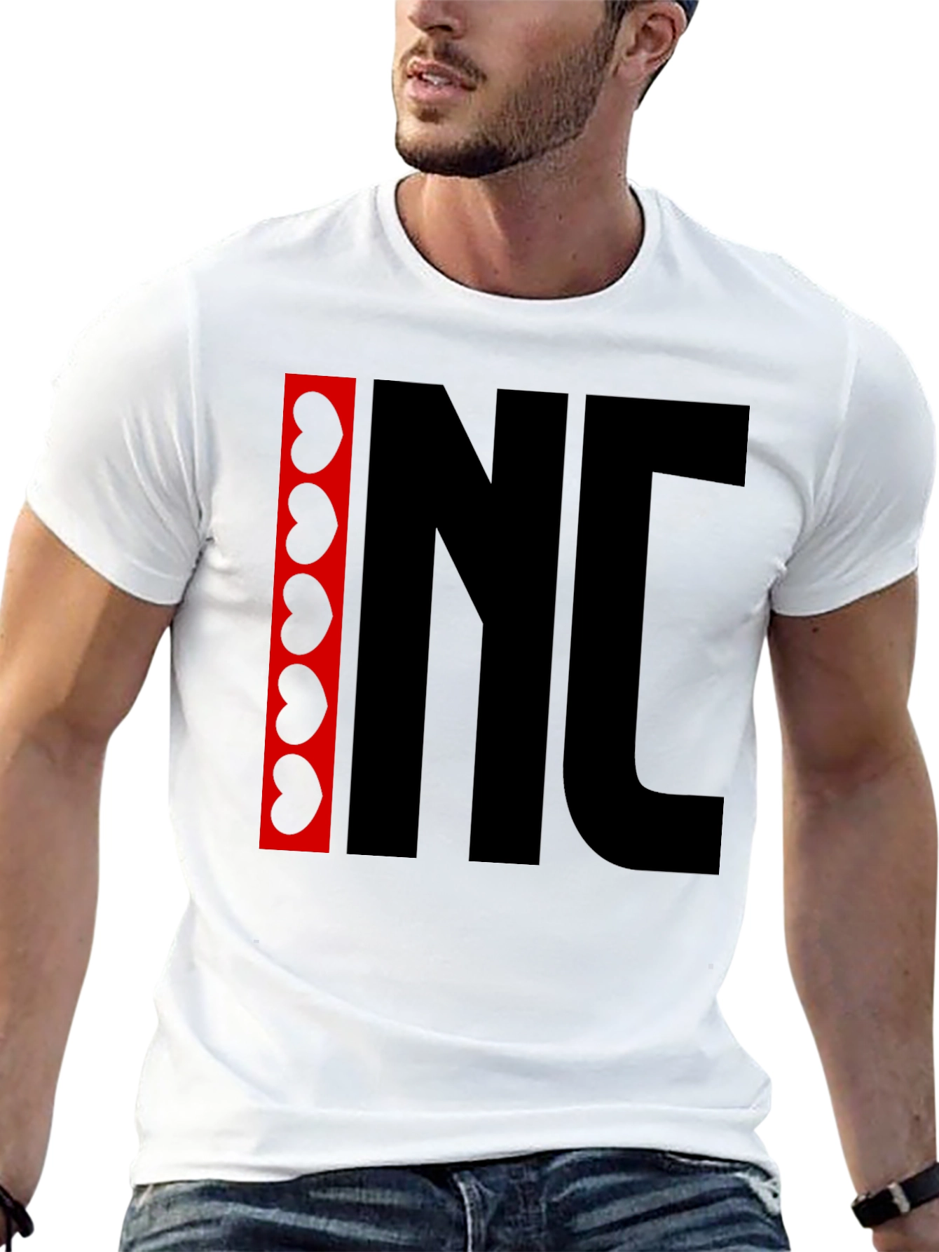 Novelty Graphic Print T-Shirt - Red Kidney Beans