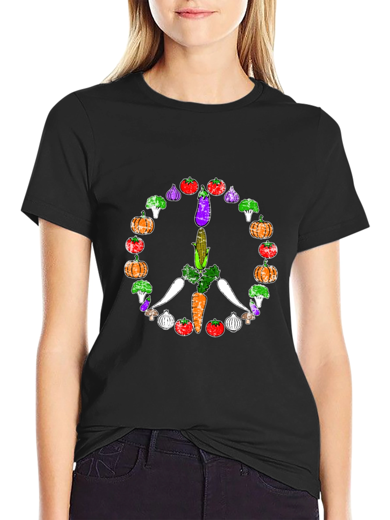 Vegan Peace Sign T-Shirt
