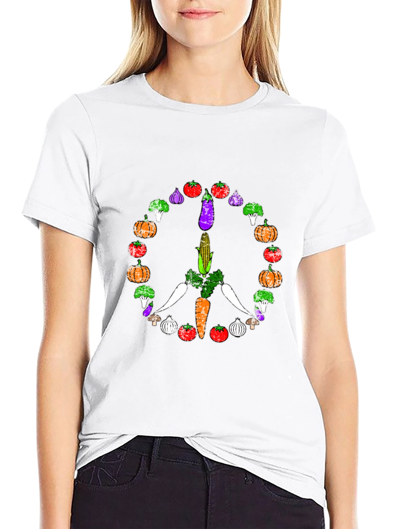 Vegan Peace Sign T-Shirt