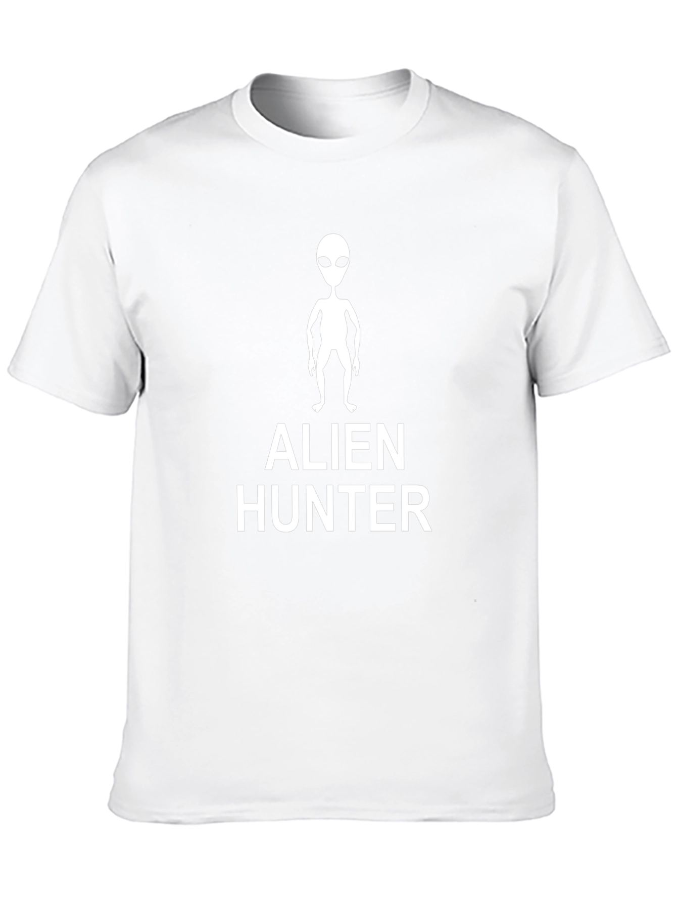 Alien Hunter Graphic Tee - Black Cotton T-Shirt