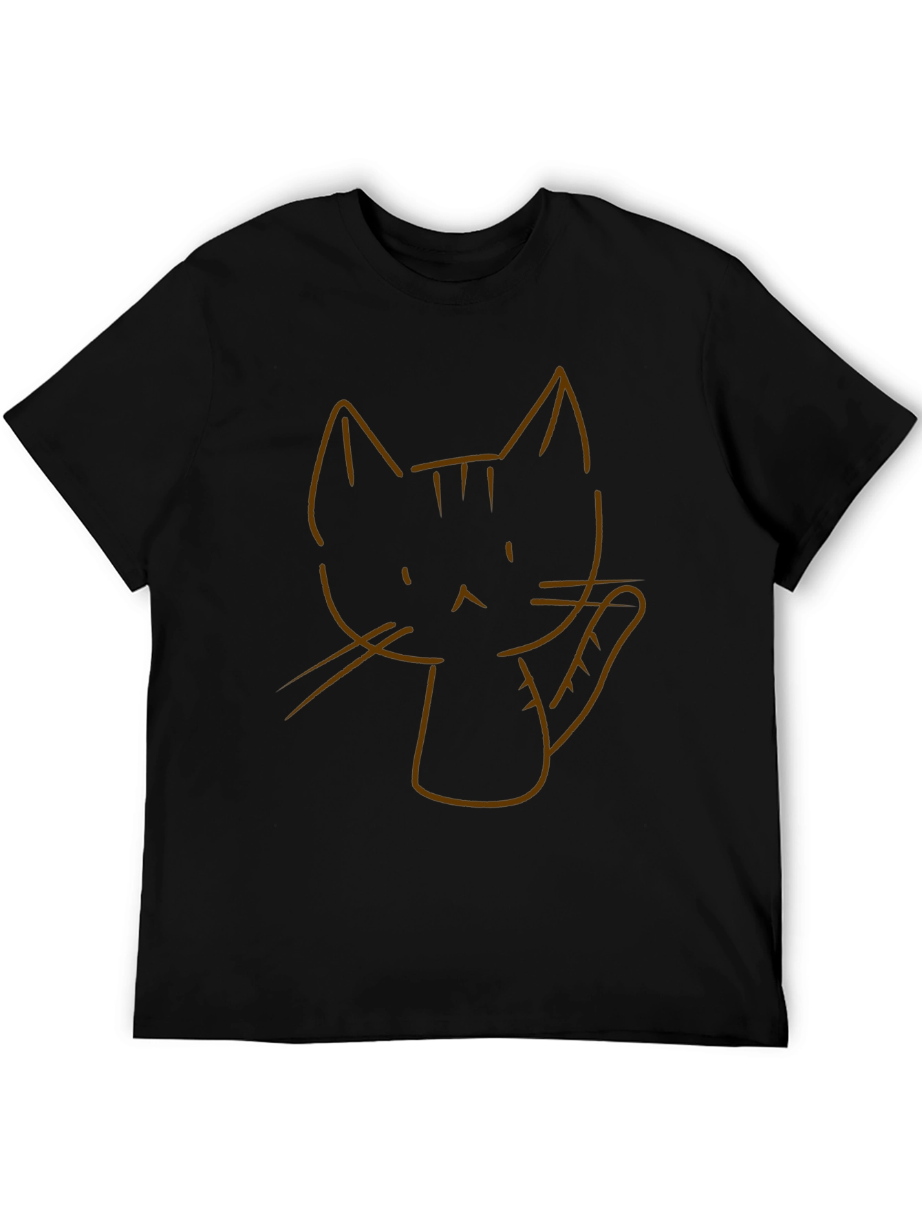 Cool Cat Graphic Tee - Black
