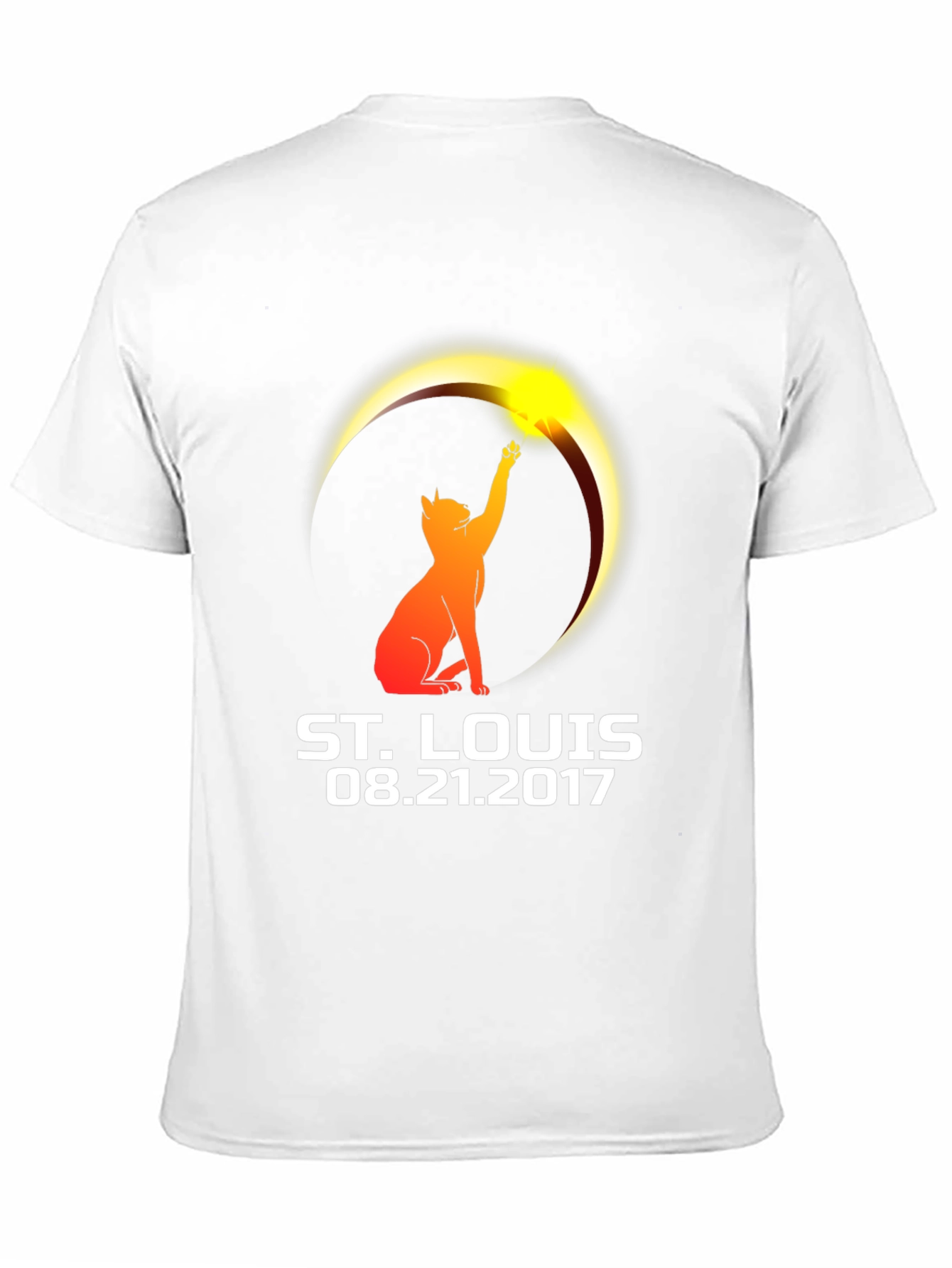 St. Louis Eclipse 2017 Cat T-Shirt