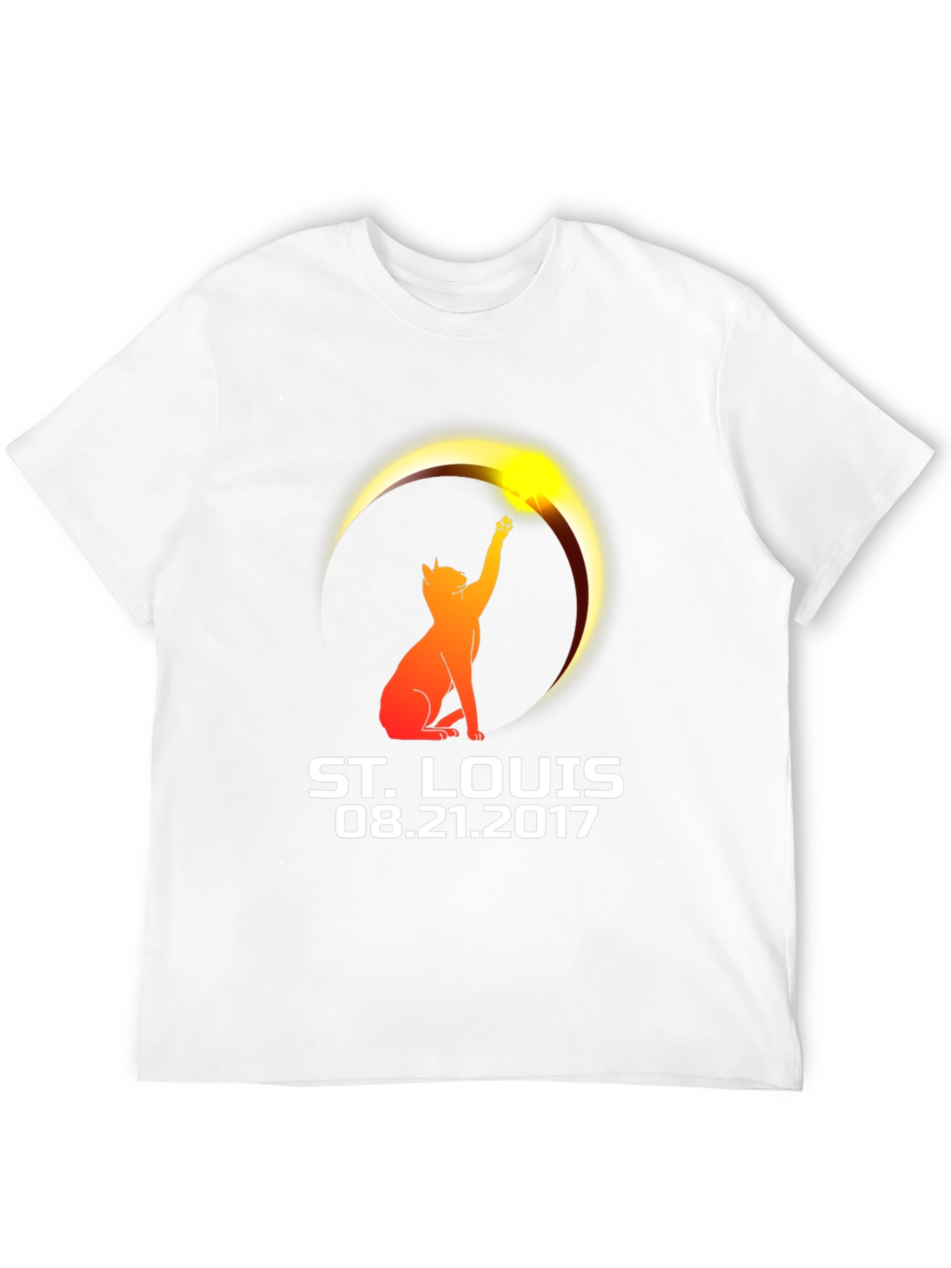 St. Louis Eclipse 2017 Cat T-Shirt