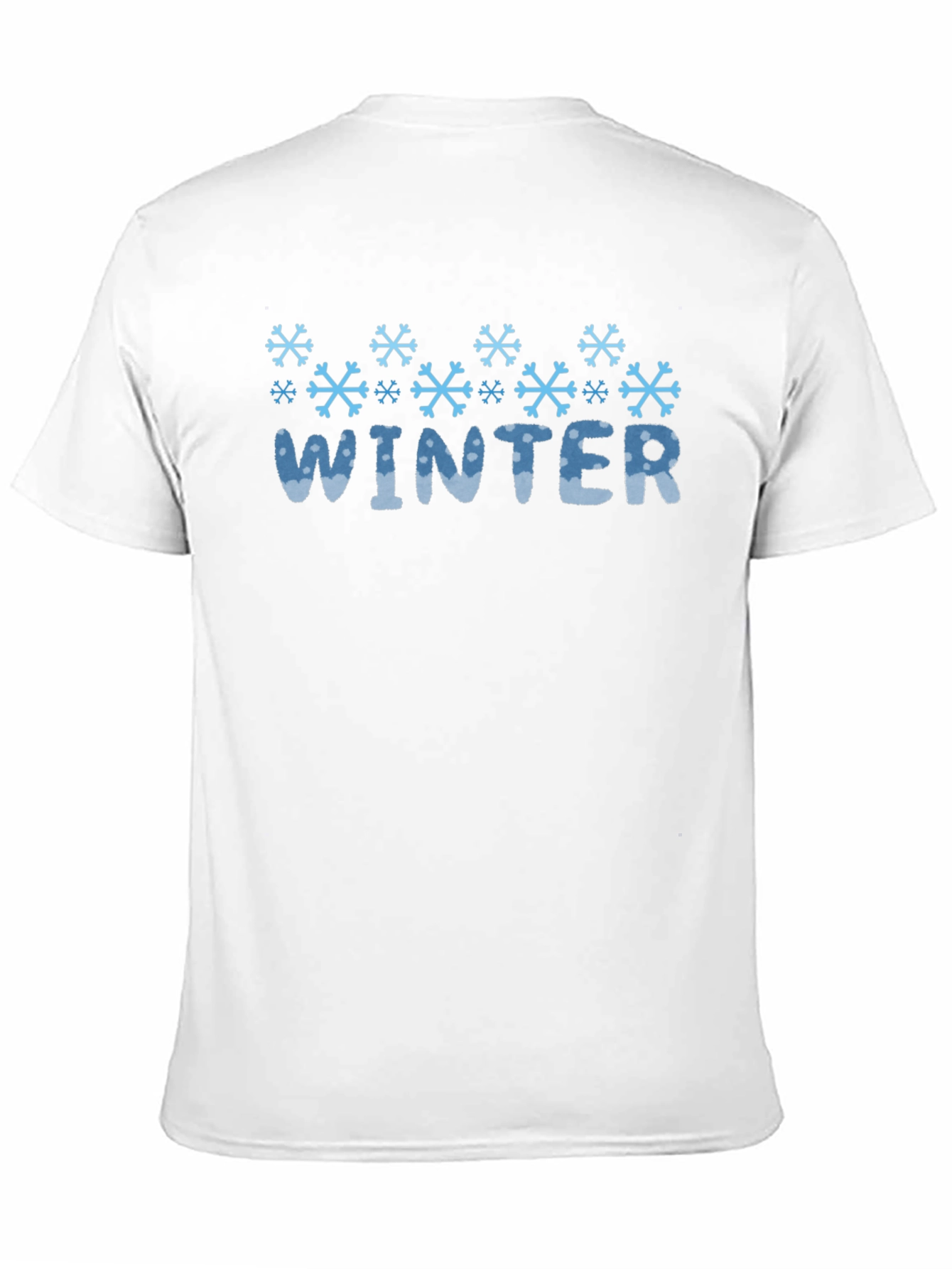 Winter Snowflake Graphic Black T-Shirt