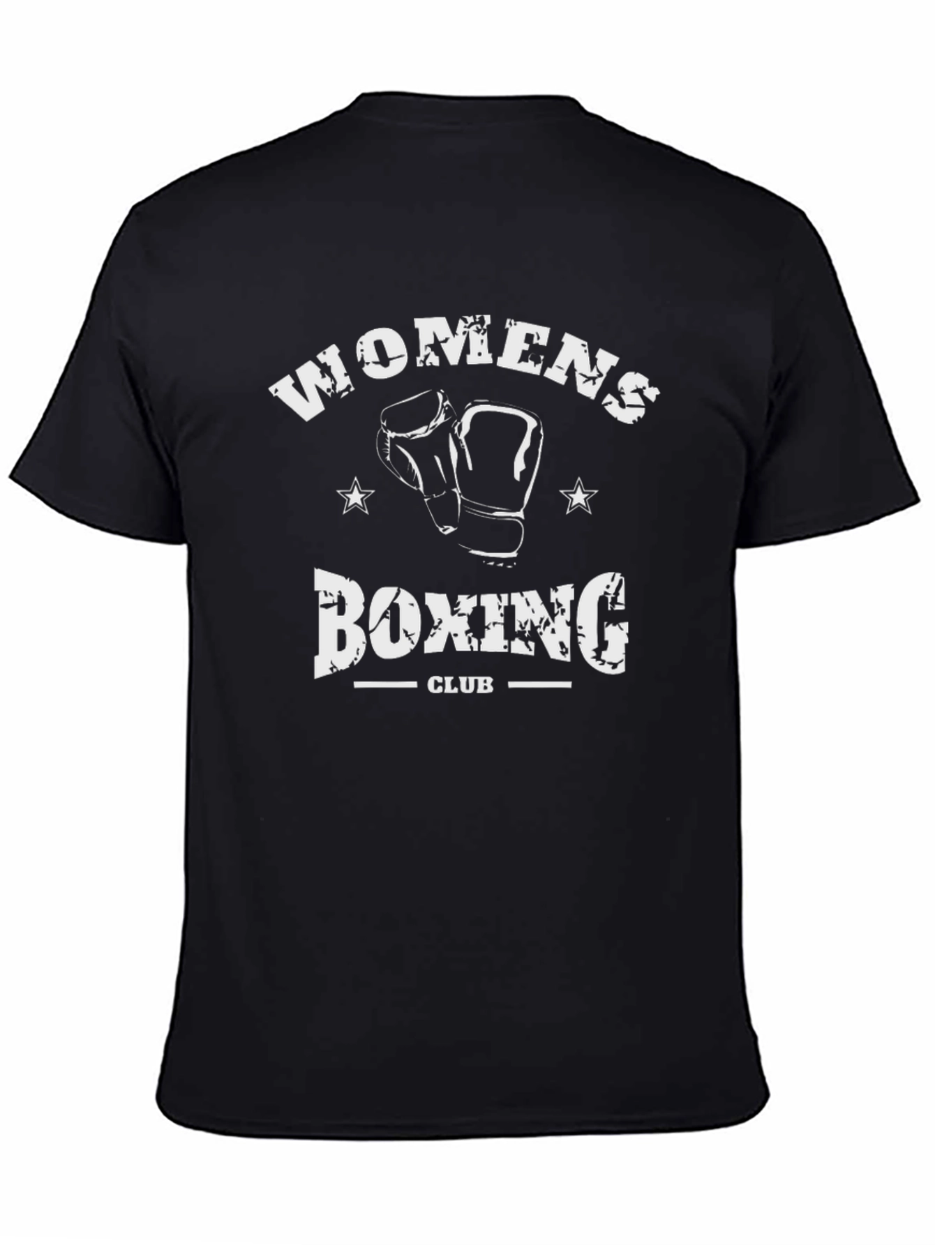 Womens Boxing Club T-Shirt - Black Graphic Tee