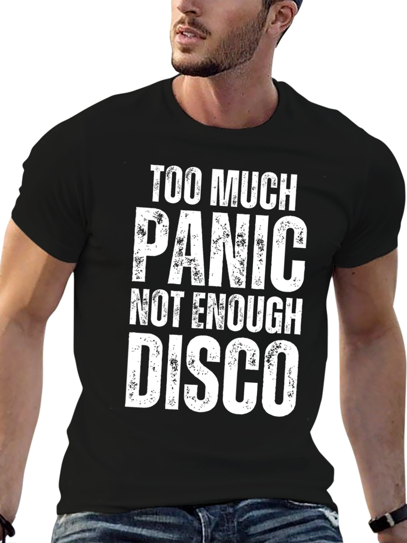 Too Much Panic Not Enough Disco Graphic Tee