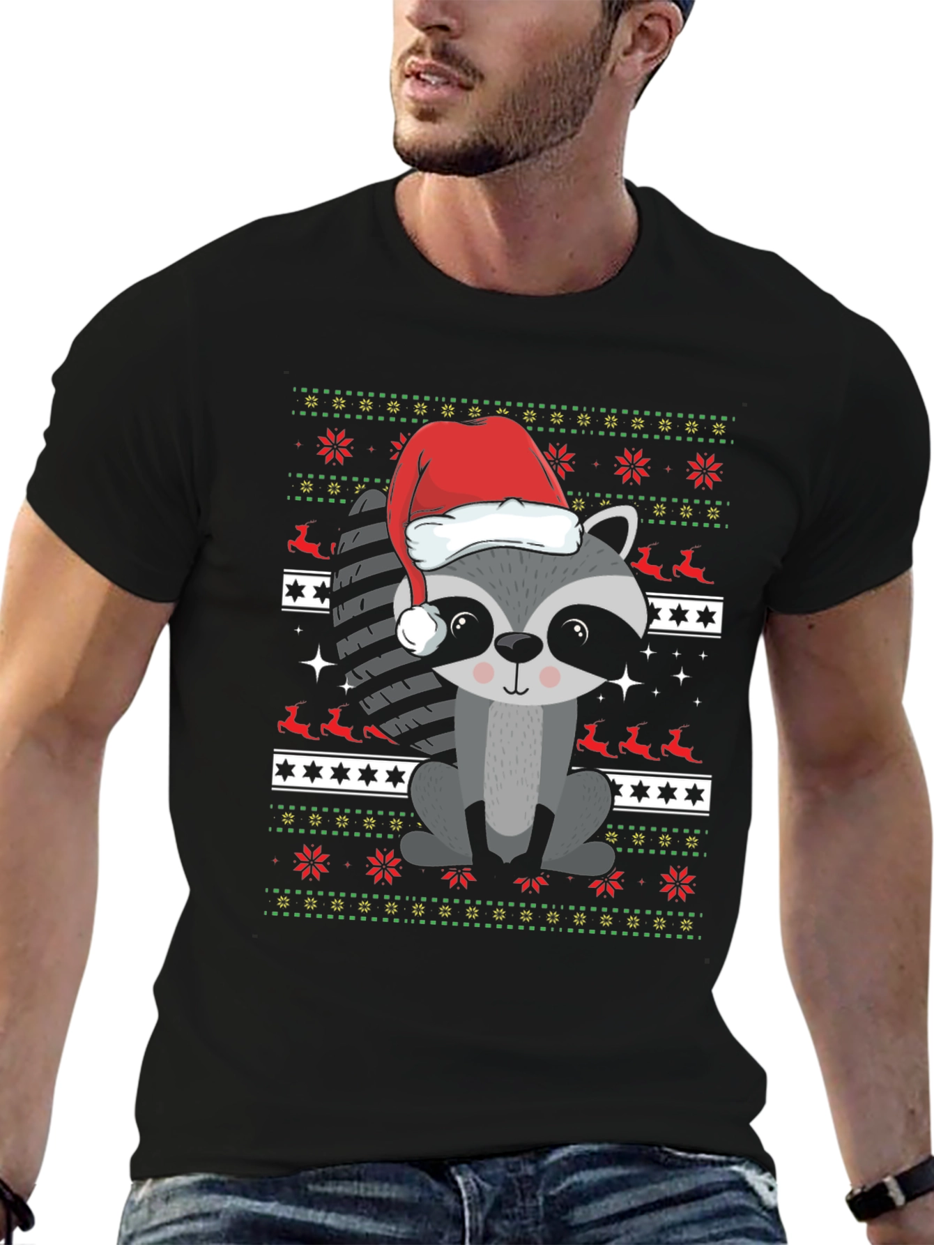 Christmas Raccoon T-Shirt