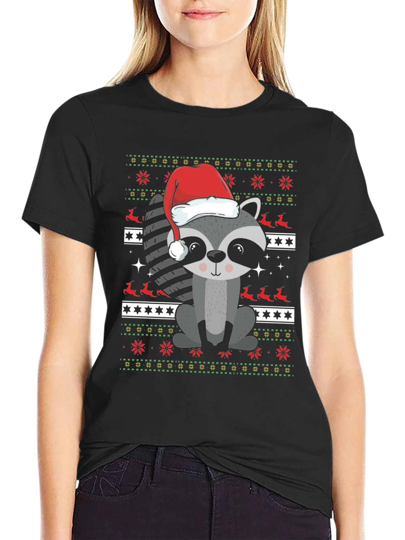Christmas Raccoon T-Shirt