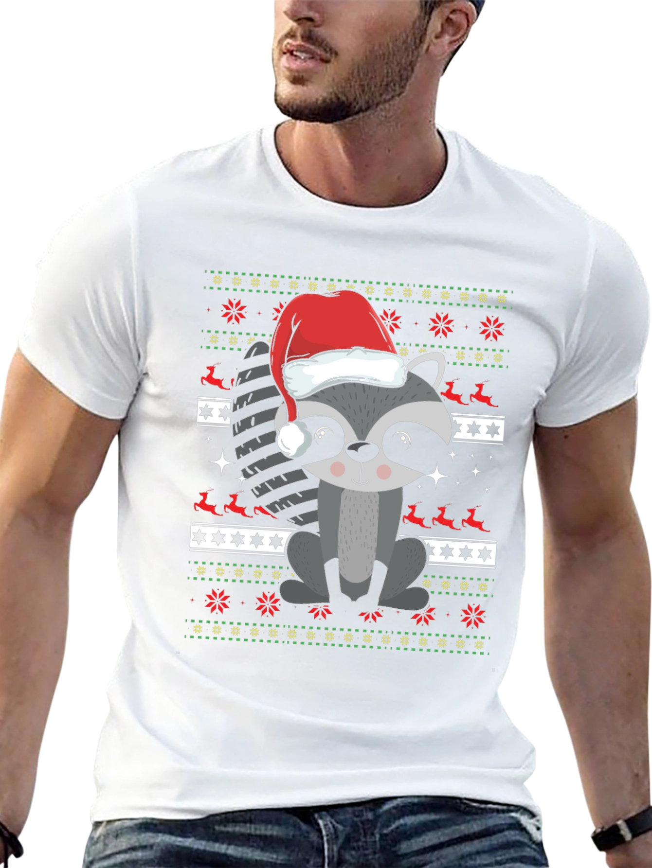 Christmas Raccoon T-Shirt