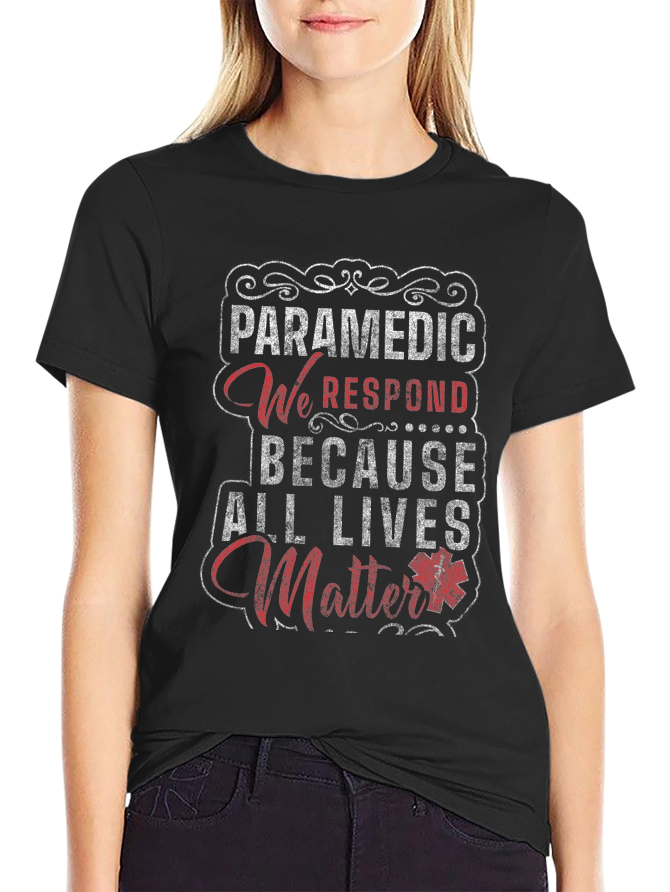 Paramedic All Lives Matter Graphic T-Shirt