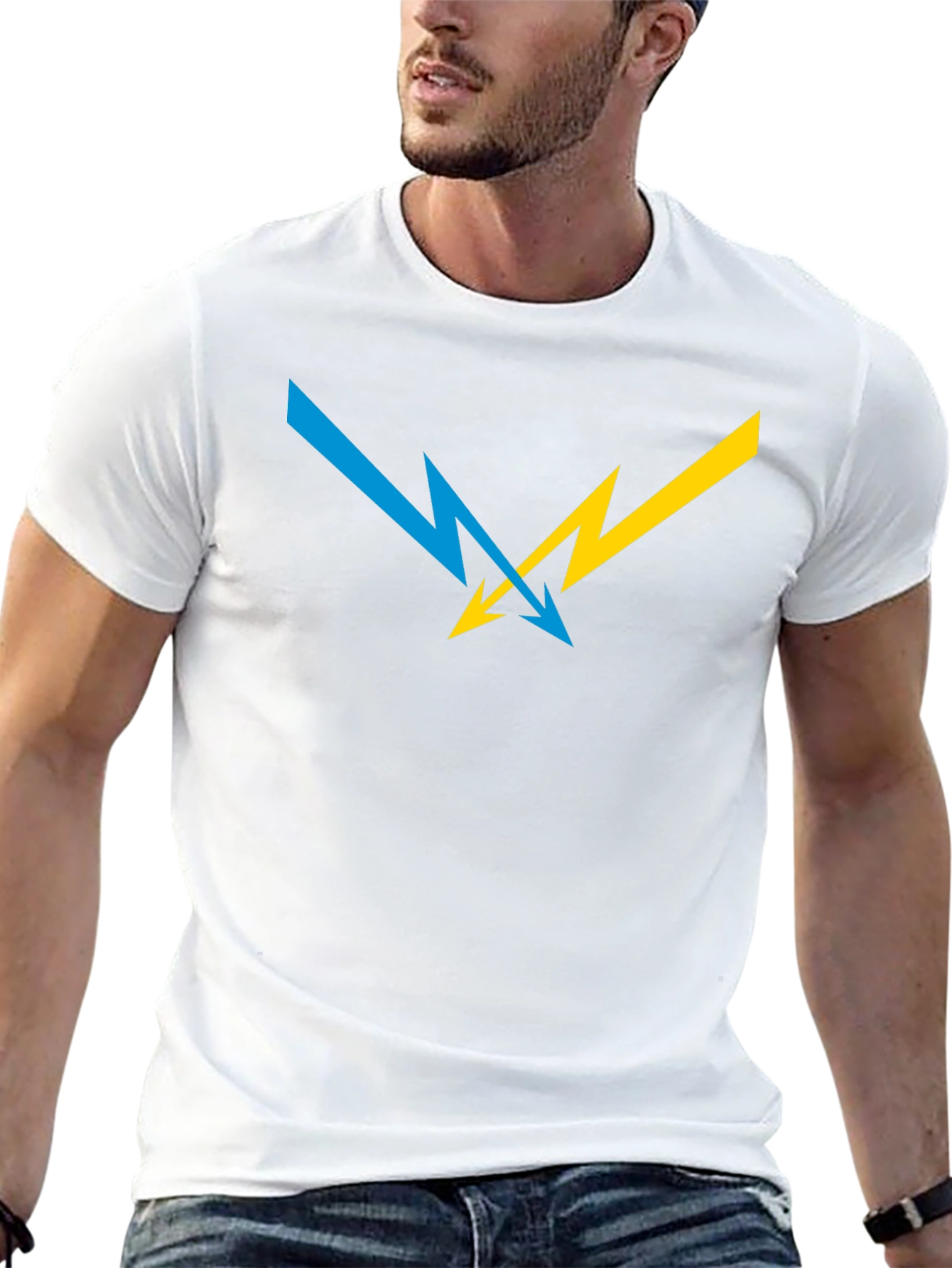 Striking Lightning Bolt Graphic Tee