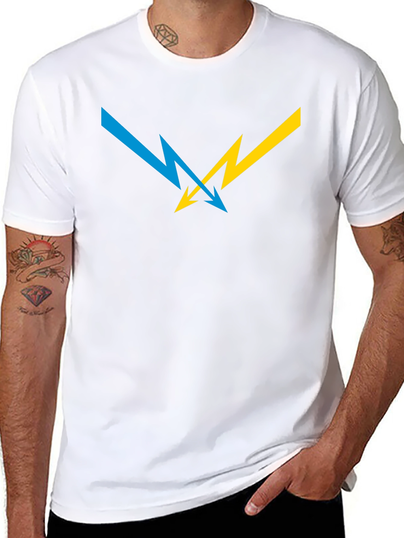 Striking Lightning Bolt Graphic Tee