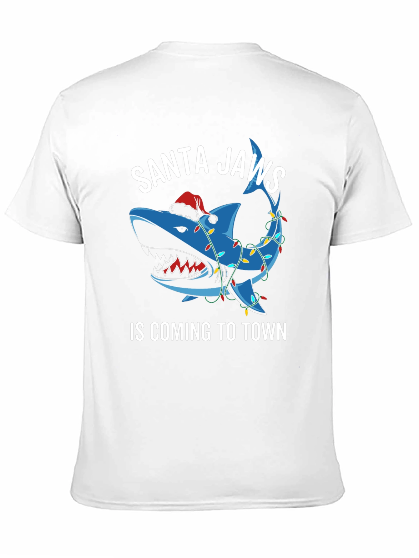 Santa Jaws T-Shirt: Shark Christmas Tee