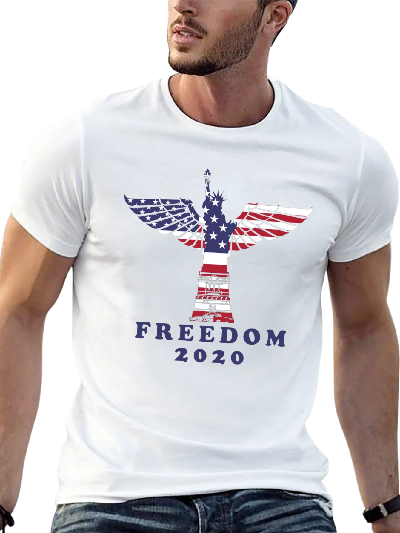 Freedom 2020 Patriotic Graphic T-Shirt