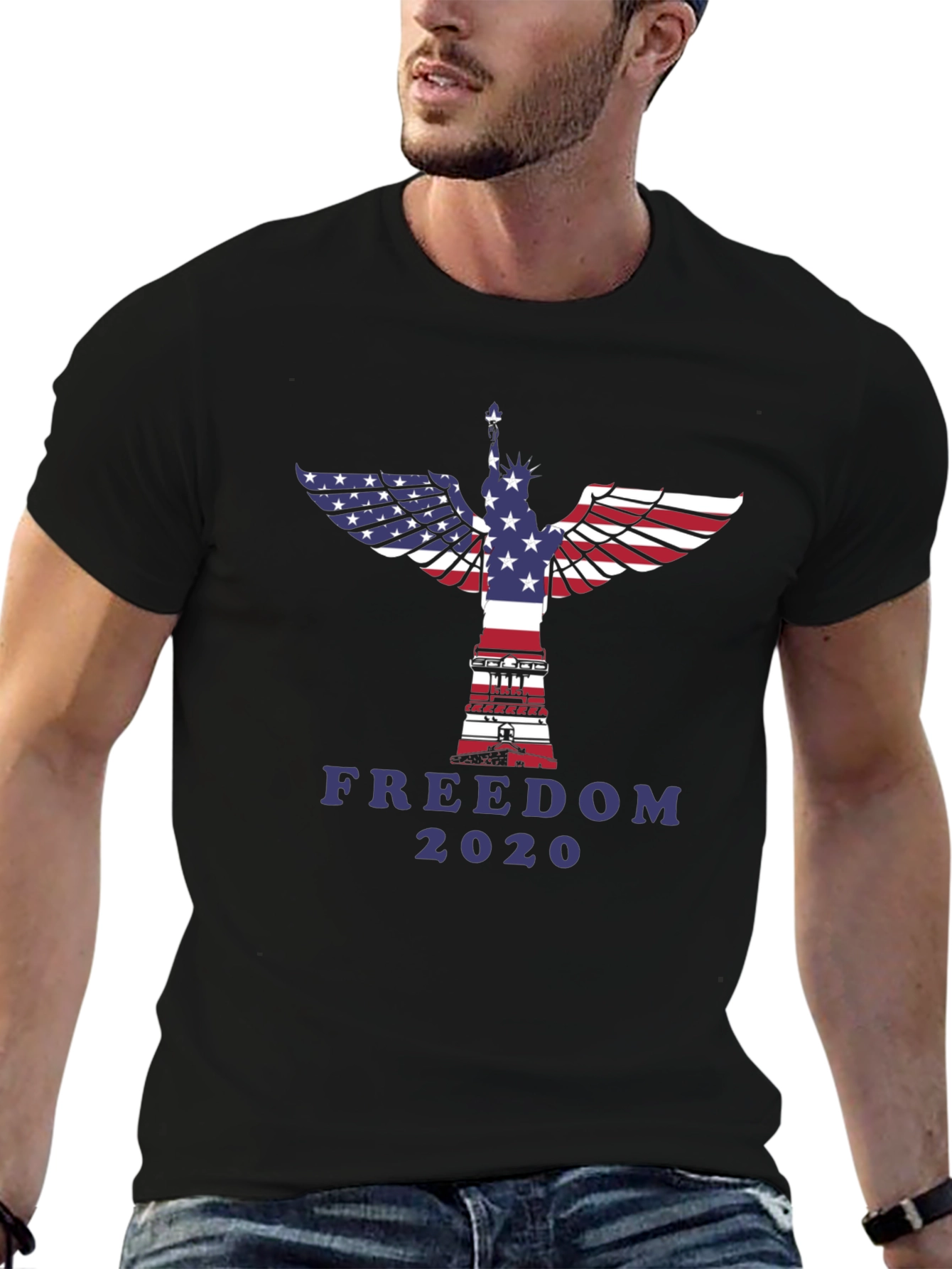 Freedom 2020 Patriotic Graphic T-Shirt