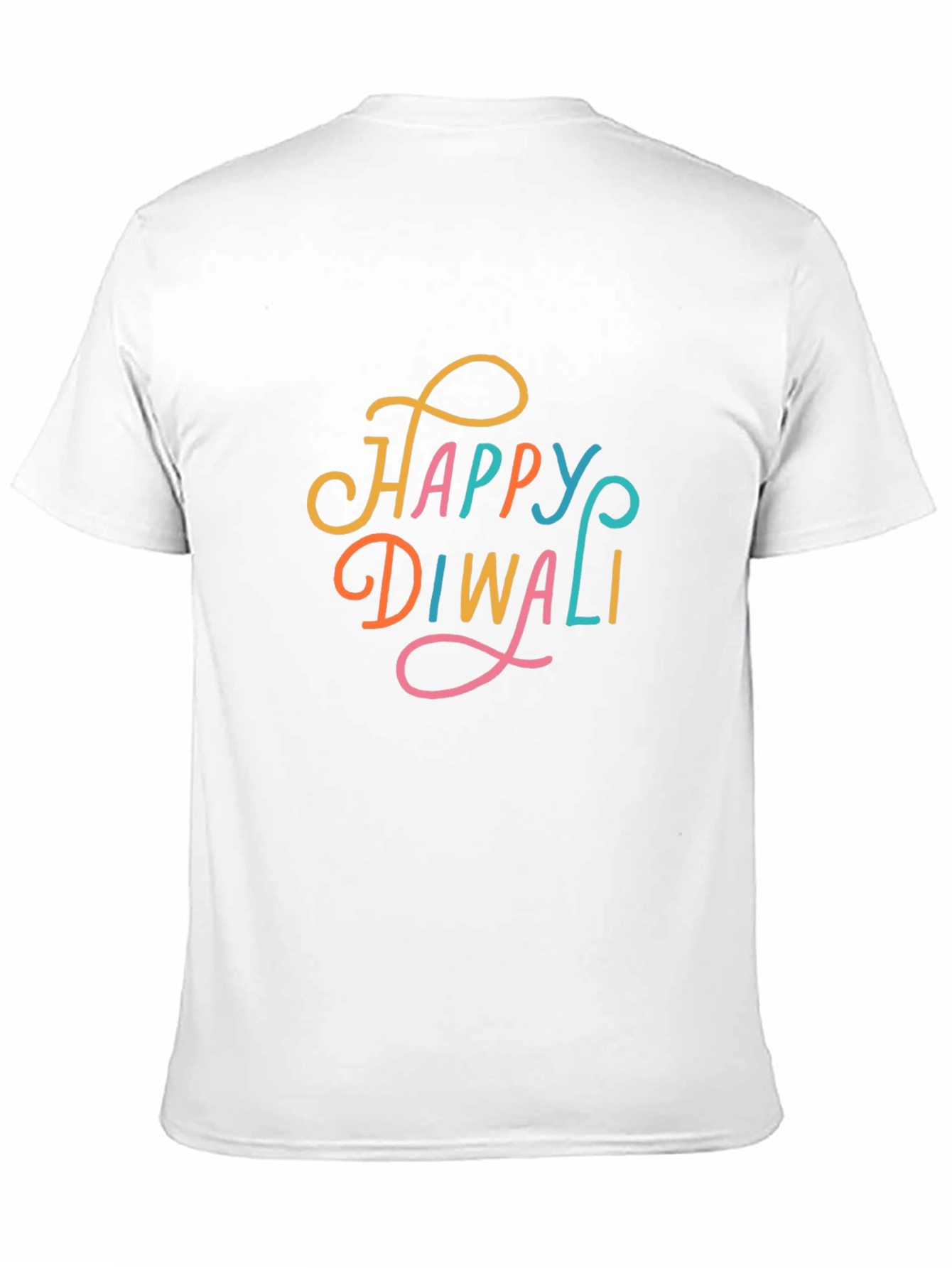 Happy Diwali Graphic Tee - Black Cotton T-Shirt