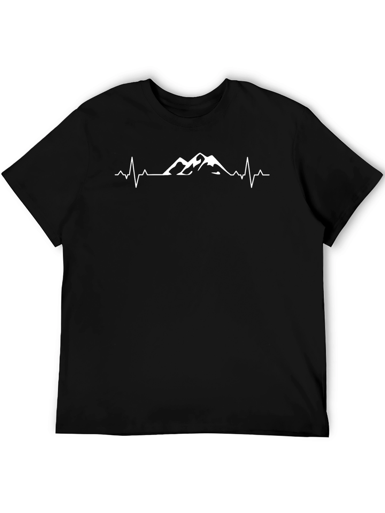Mountain Heartbeat Black T-Shirt
