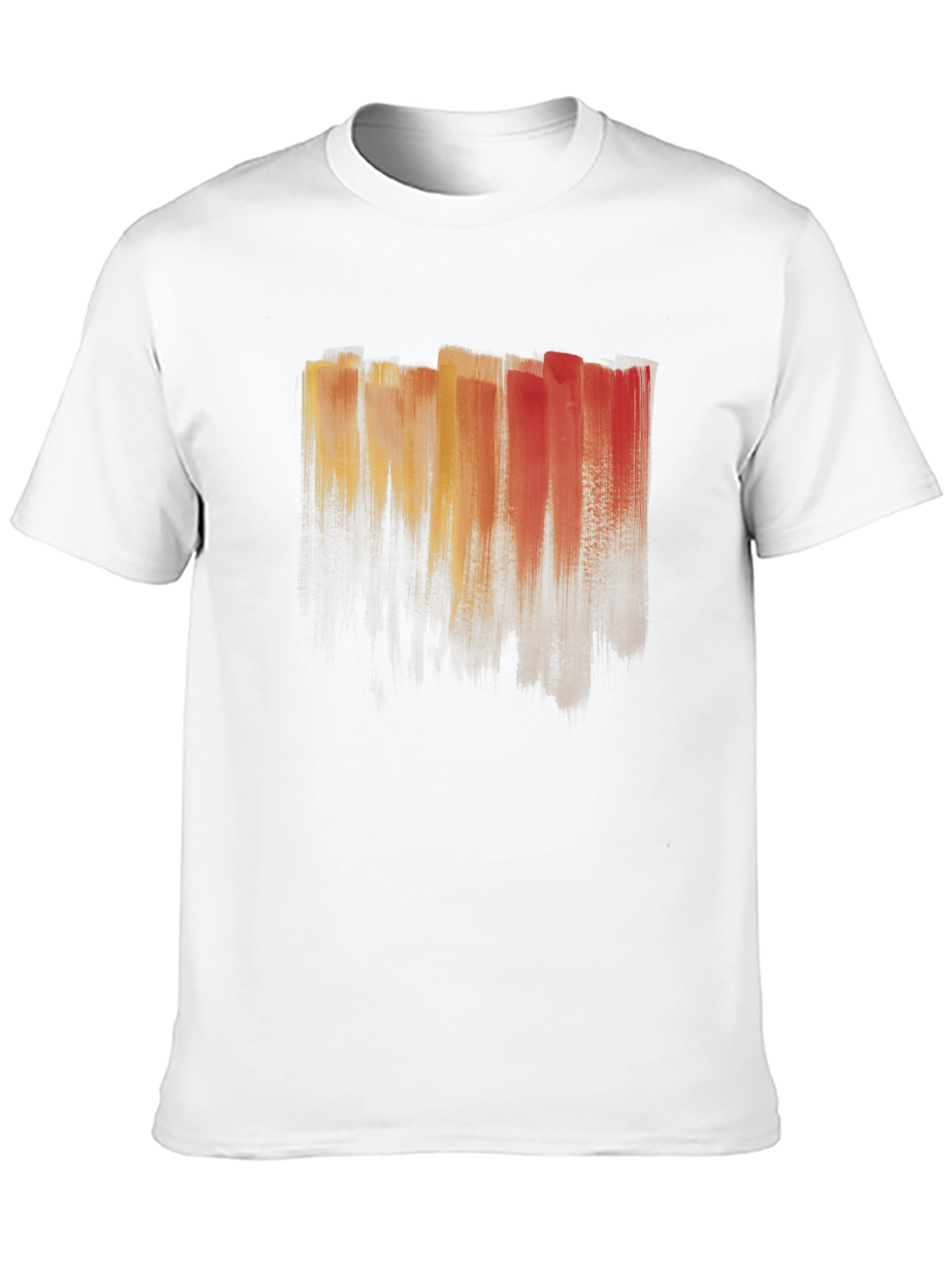 Abstract Brushstroke T-Shirt - Artistic Mens Tee