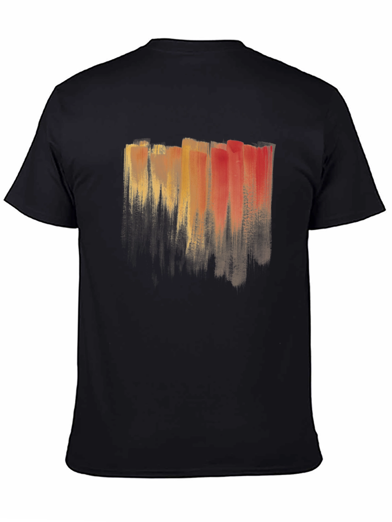 Abstract Brushstroke T-Shirt - Artistic Mens Tee