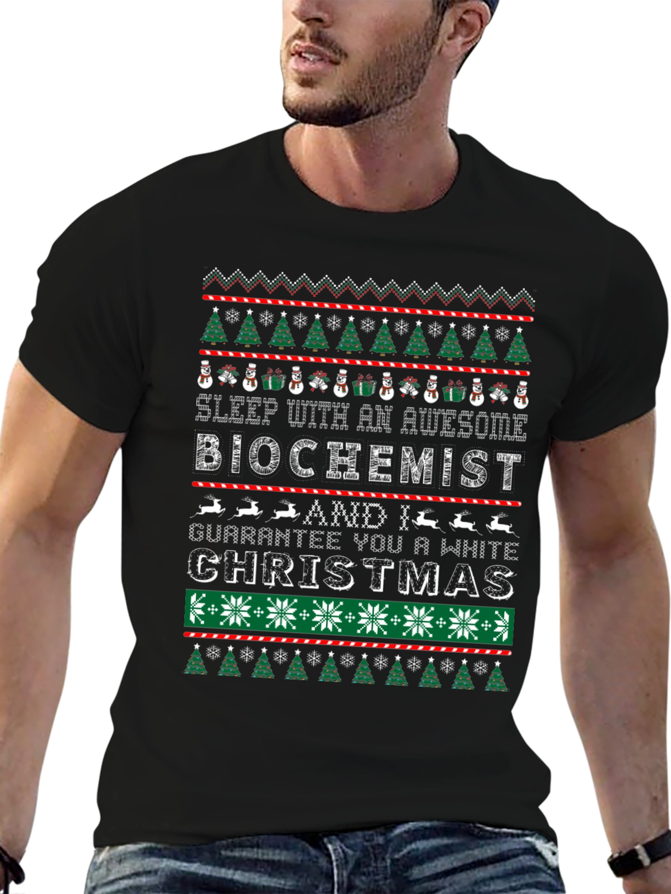 Awesome Biochemist Christmas T-Shirt