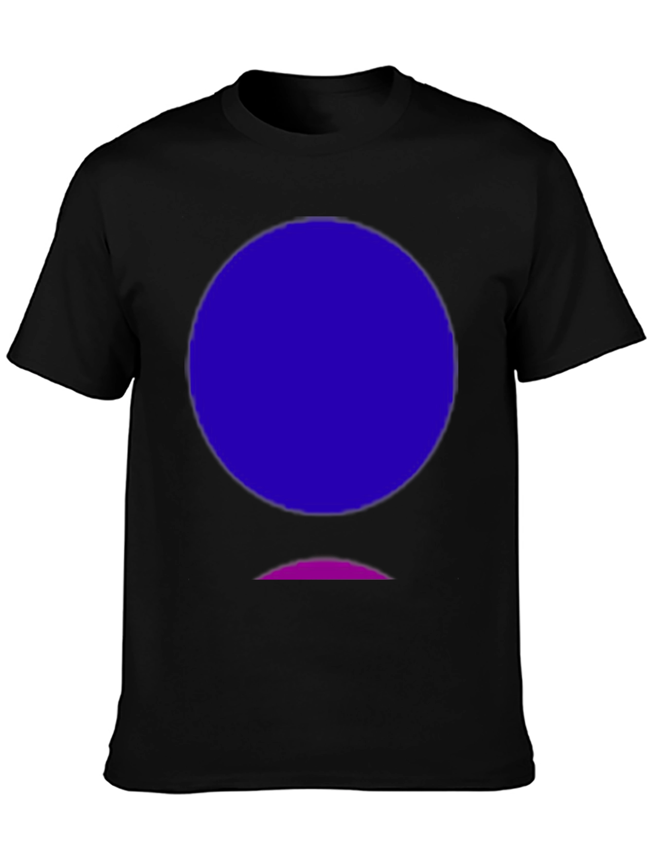 Abstract Graphic Tee - Black Cotton Blend