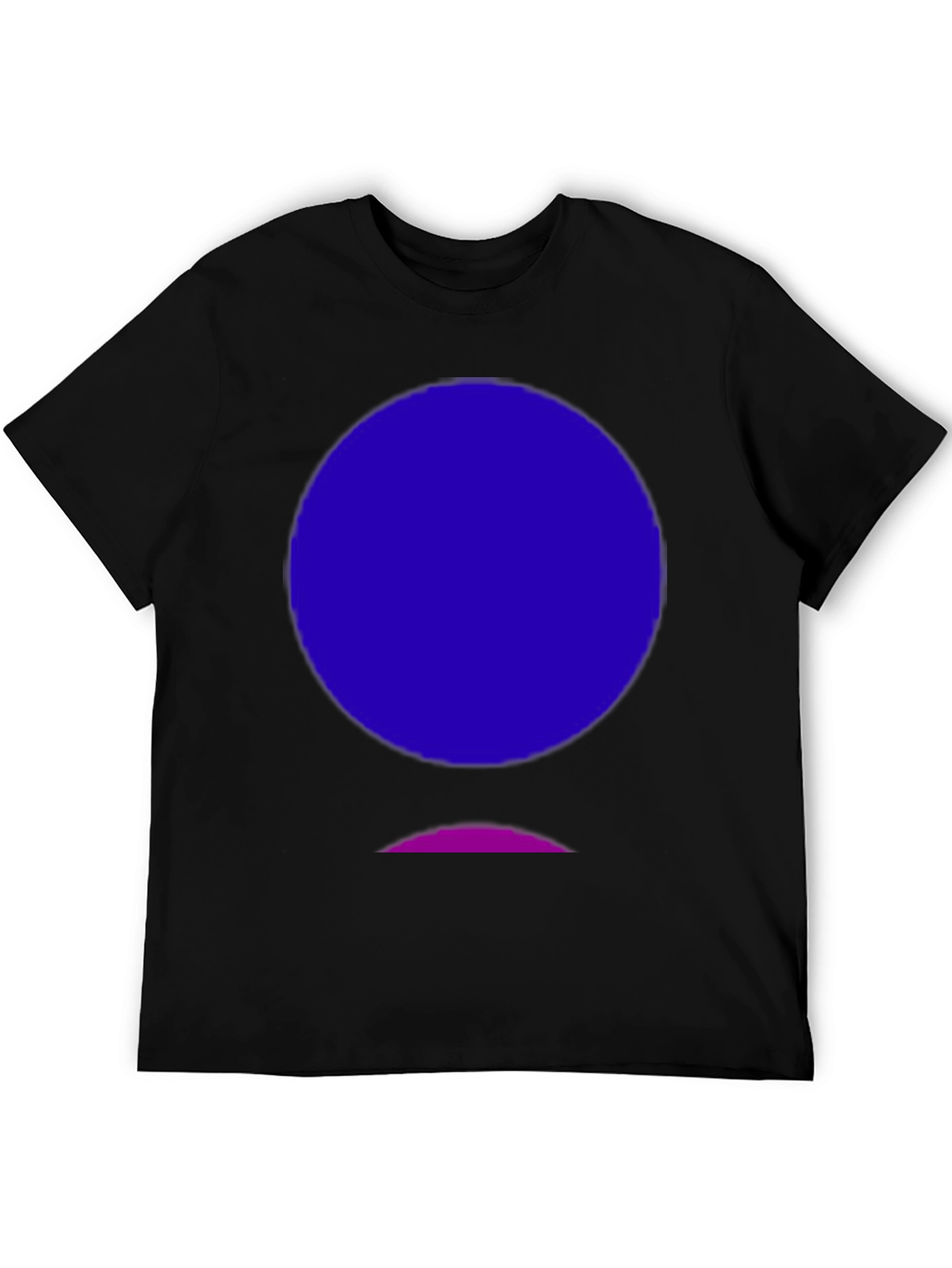 Abstract Graphic Tee - Black Cotton Blend